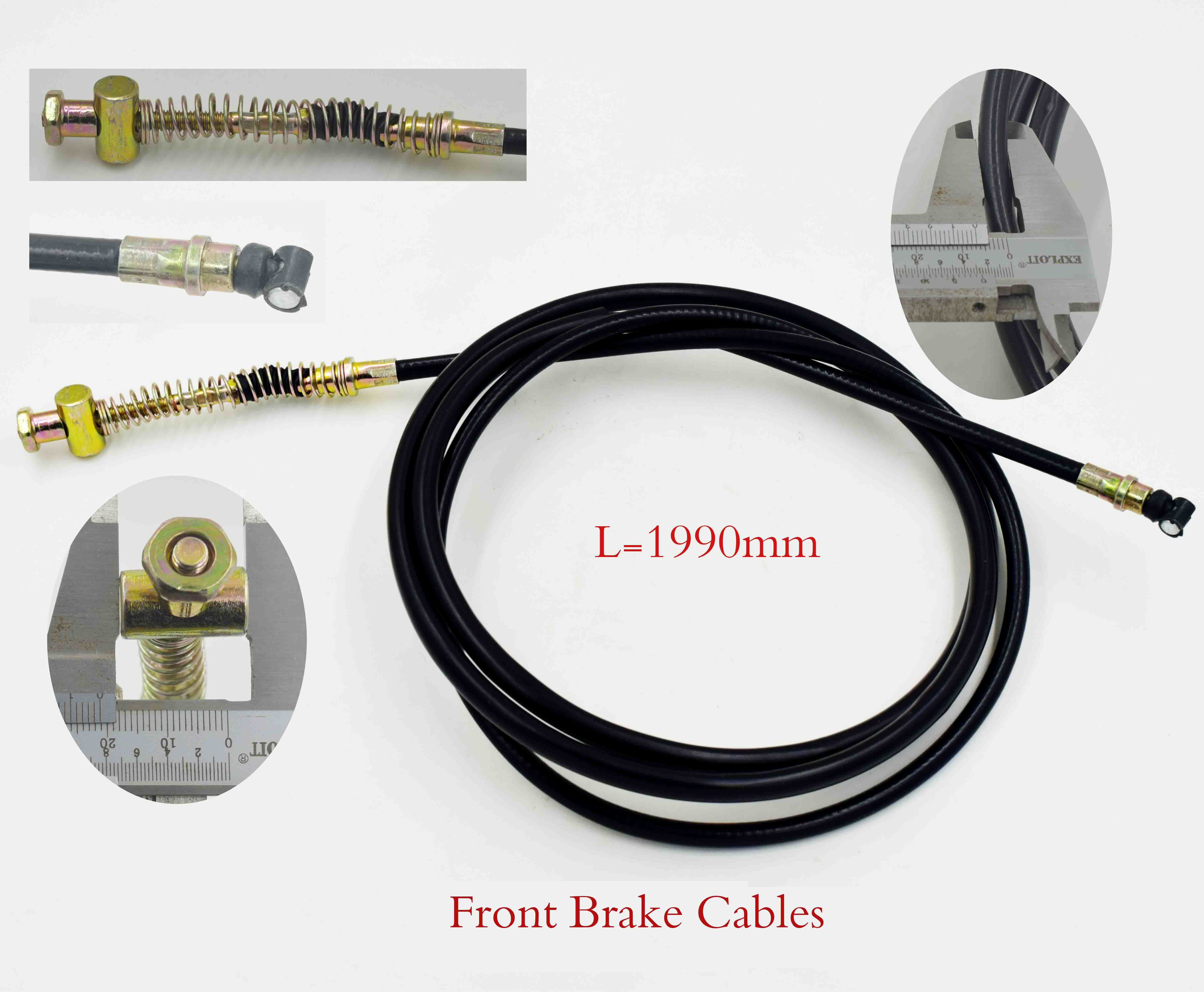 Front Brake Cables 1990MM 