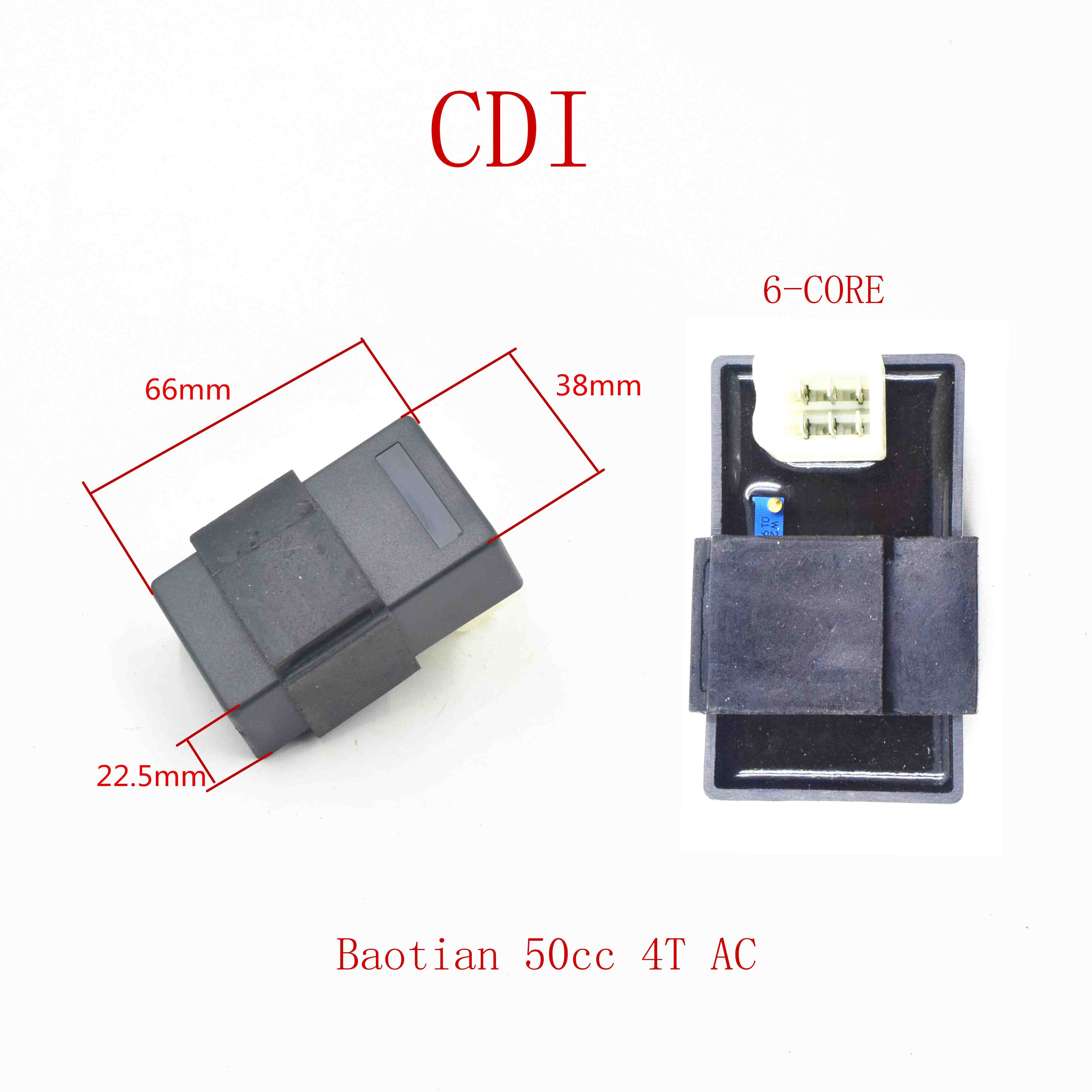 Baotian 50cc 4T 6芯， AC 