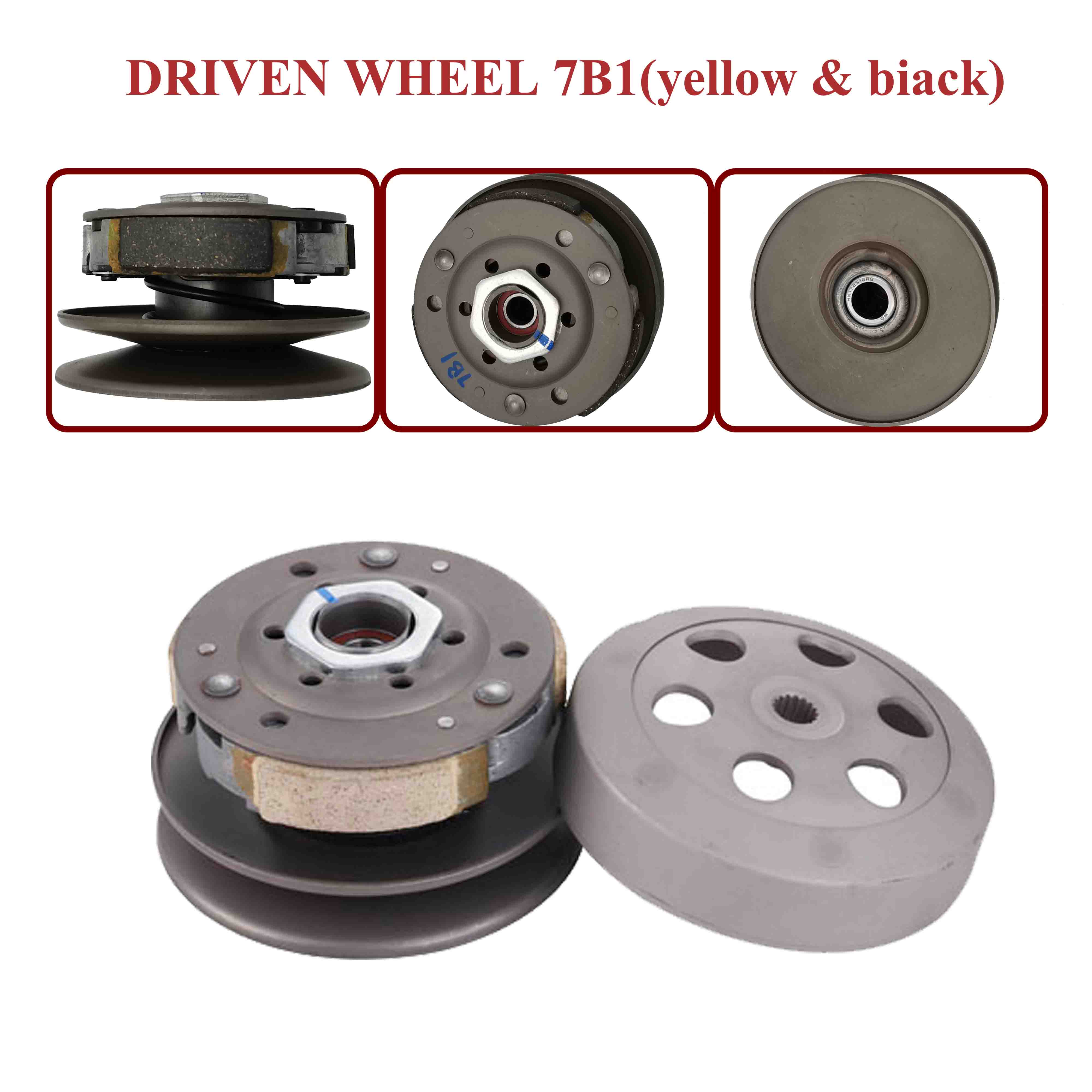 DRIVEN WHEEL 7B1(yellow & biack) 