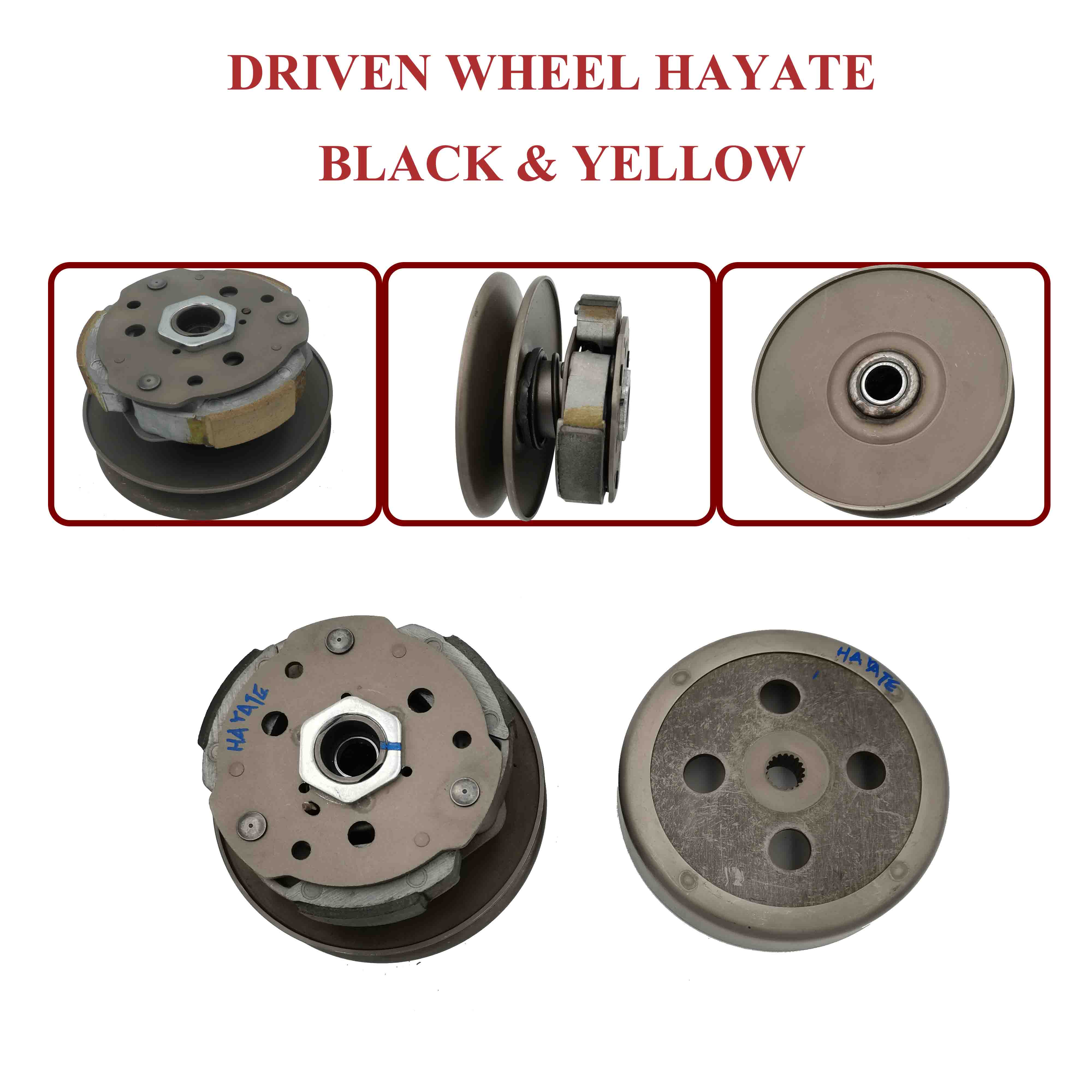 DRIVEN WHEEL HAYATE BLACK & YELLOW 