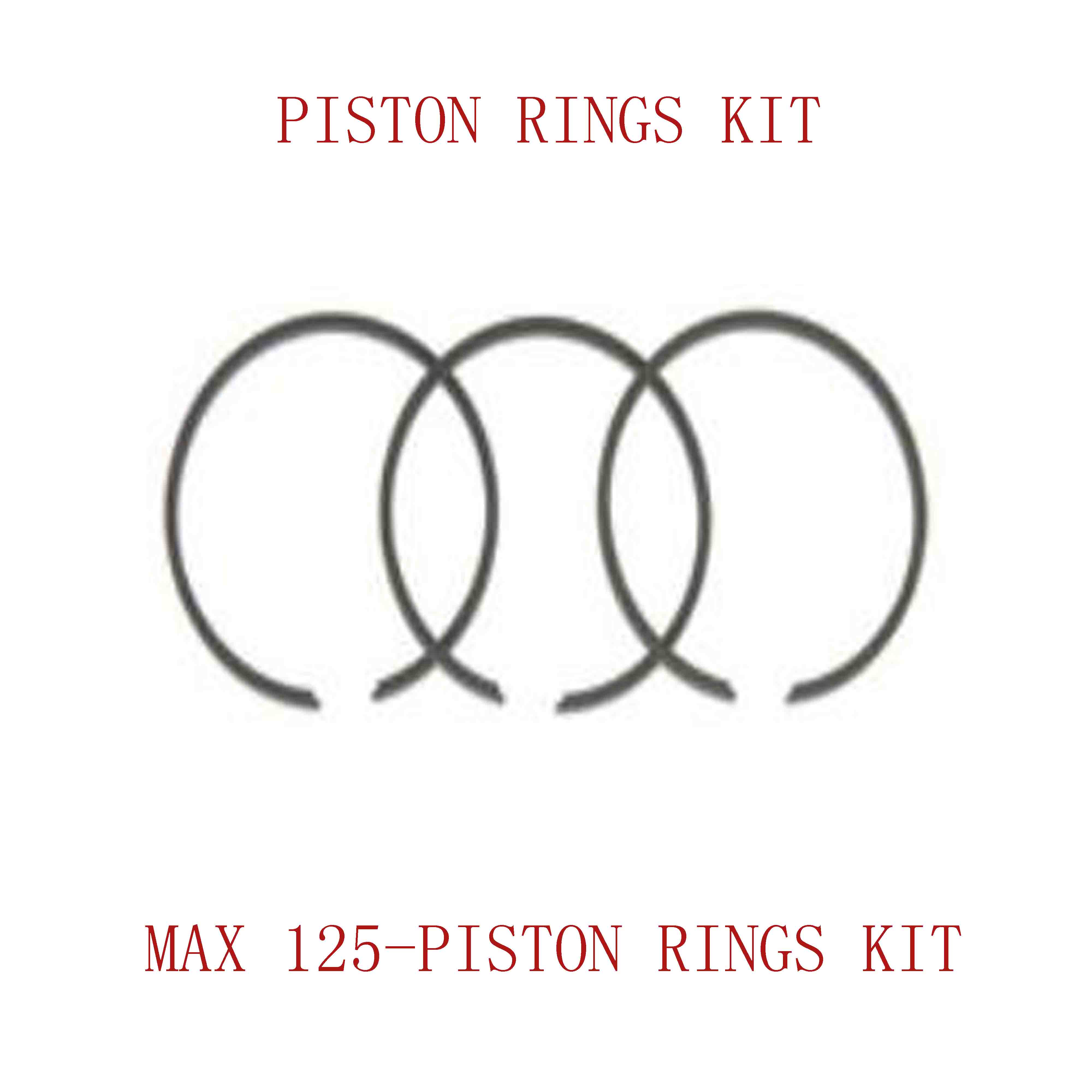 MAX 125-PISTON RINGS KIT 