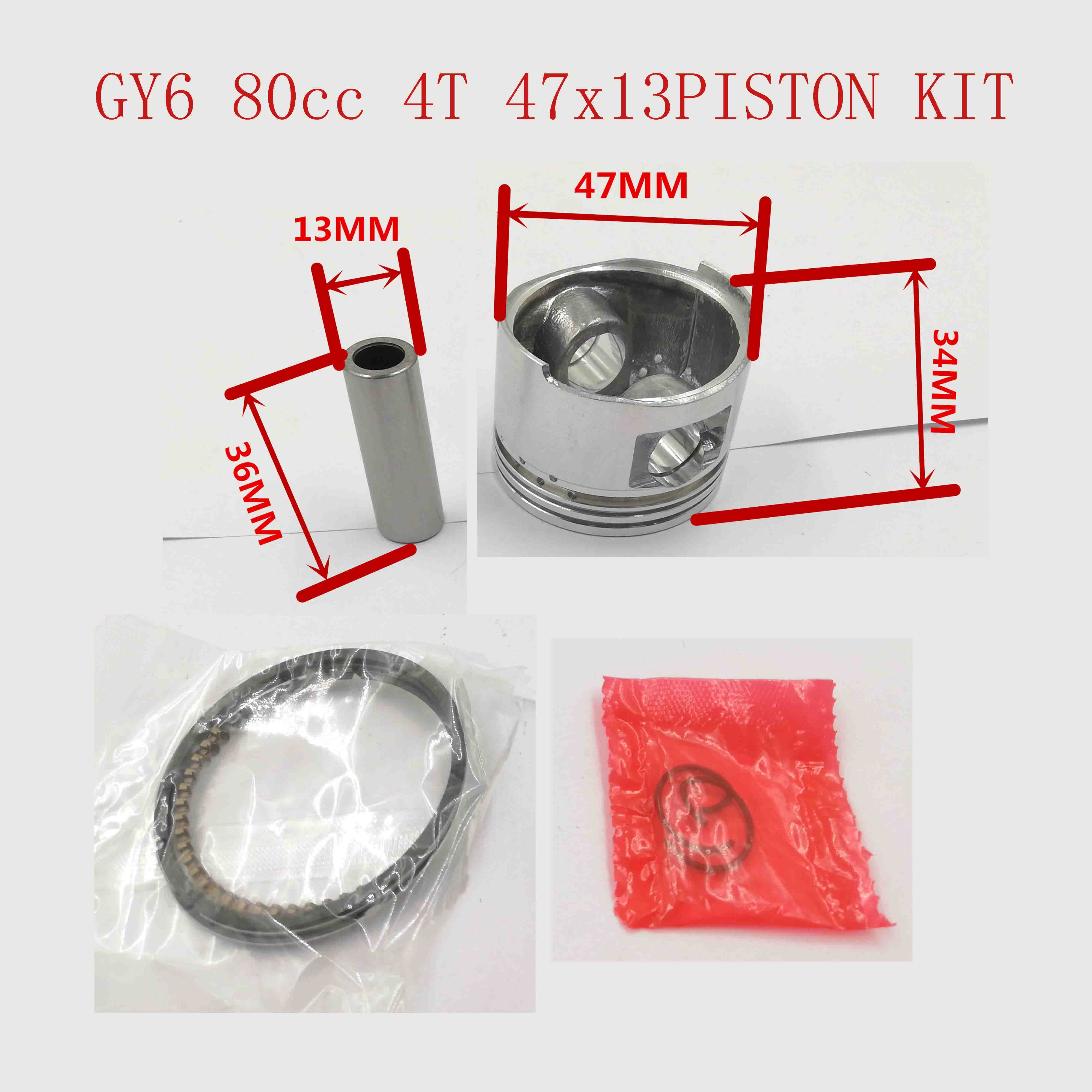 GY6 80cc 4T ，尺寸 47x13 