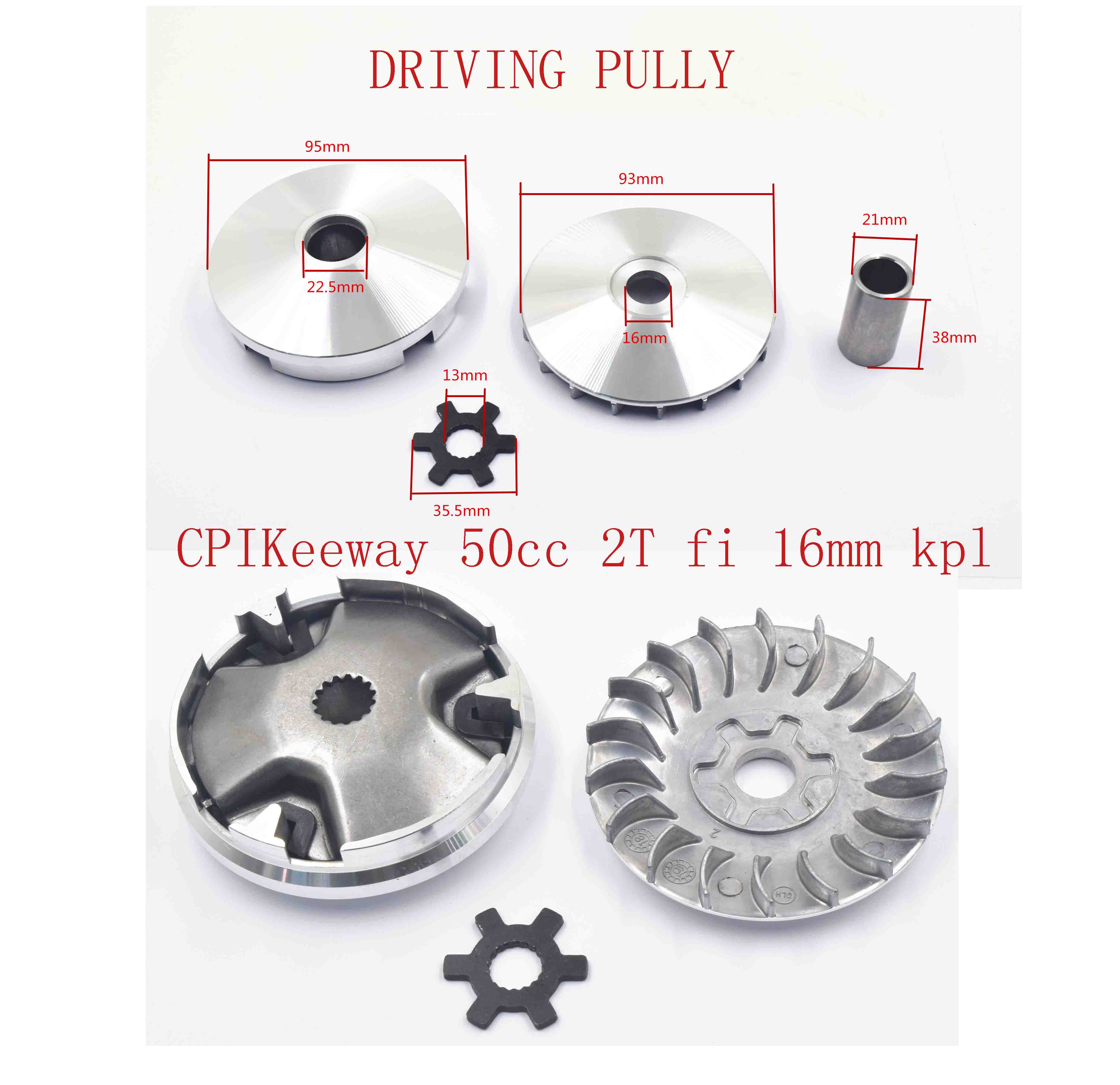 CPIKeeway 50cc 2T fi 16mm kpl 