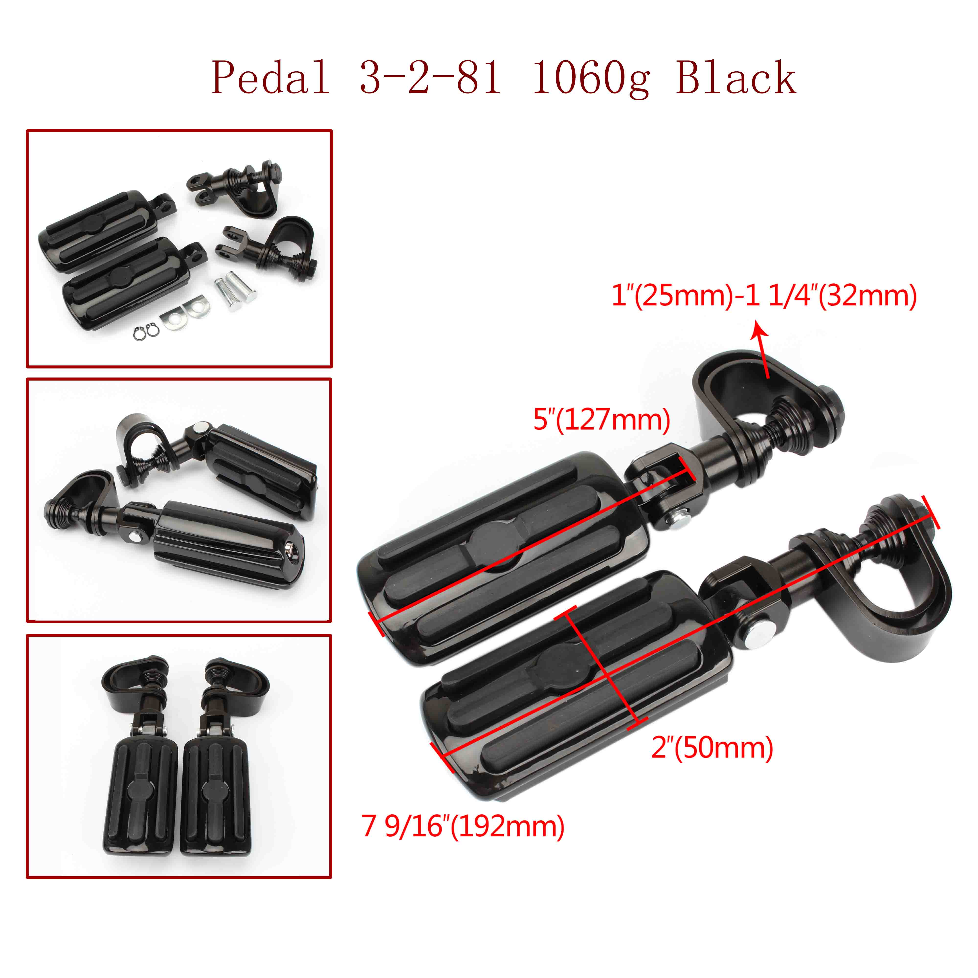 Pedal 3-2-81 1060g Black 