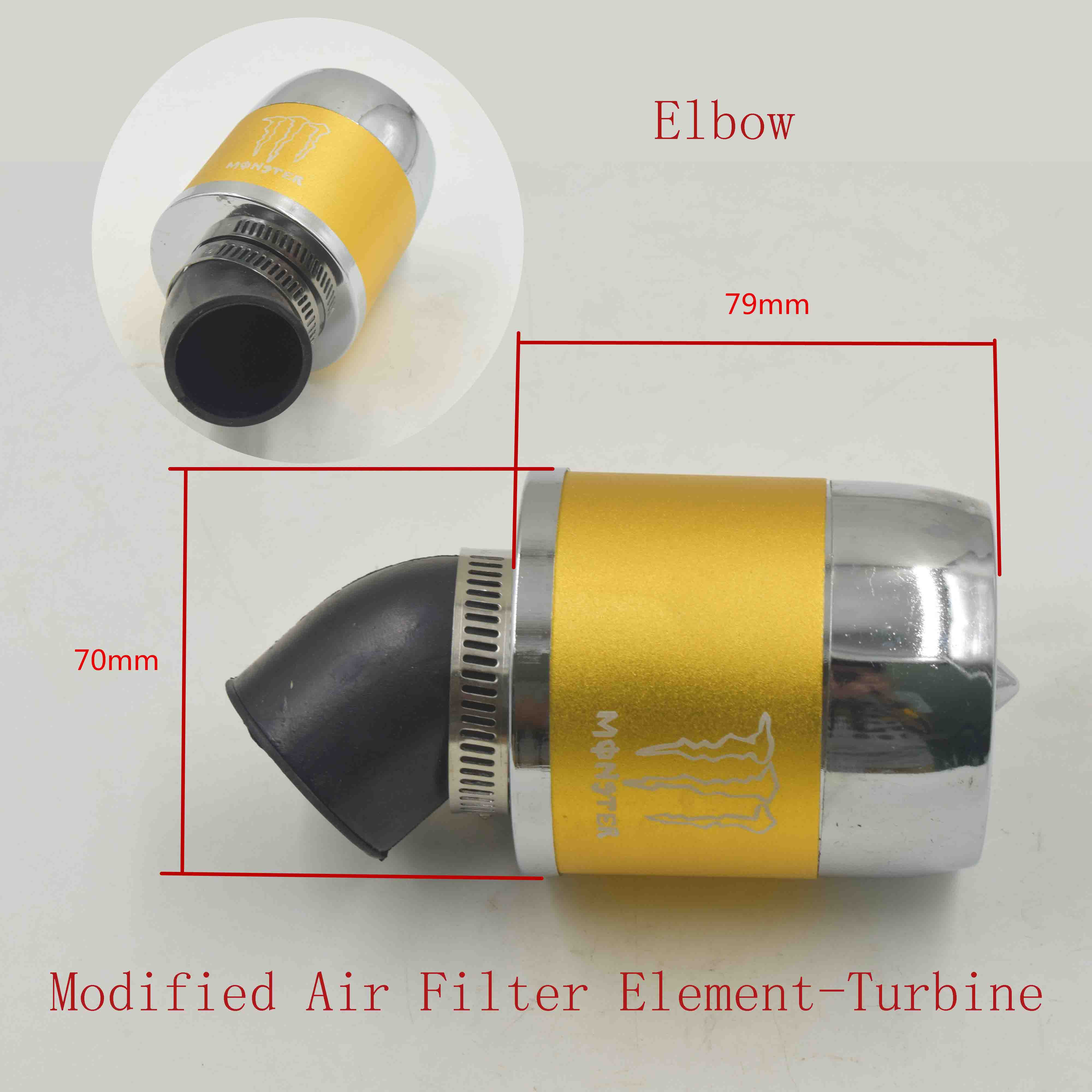 Modified Air Filter Element-Turbine-Elbow 