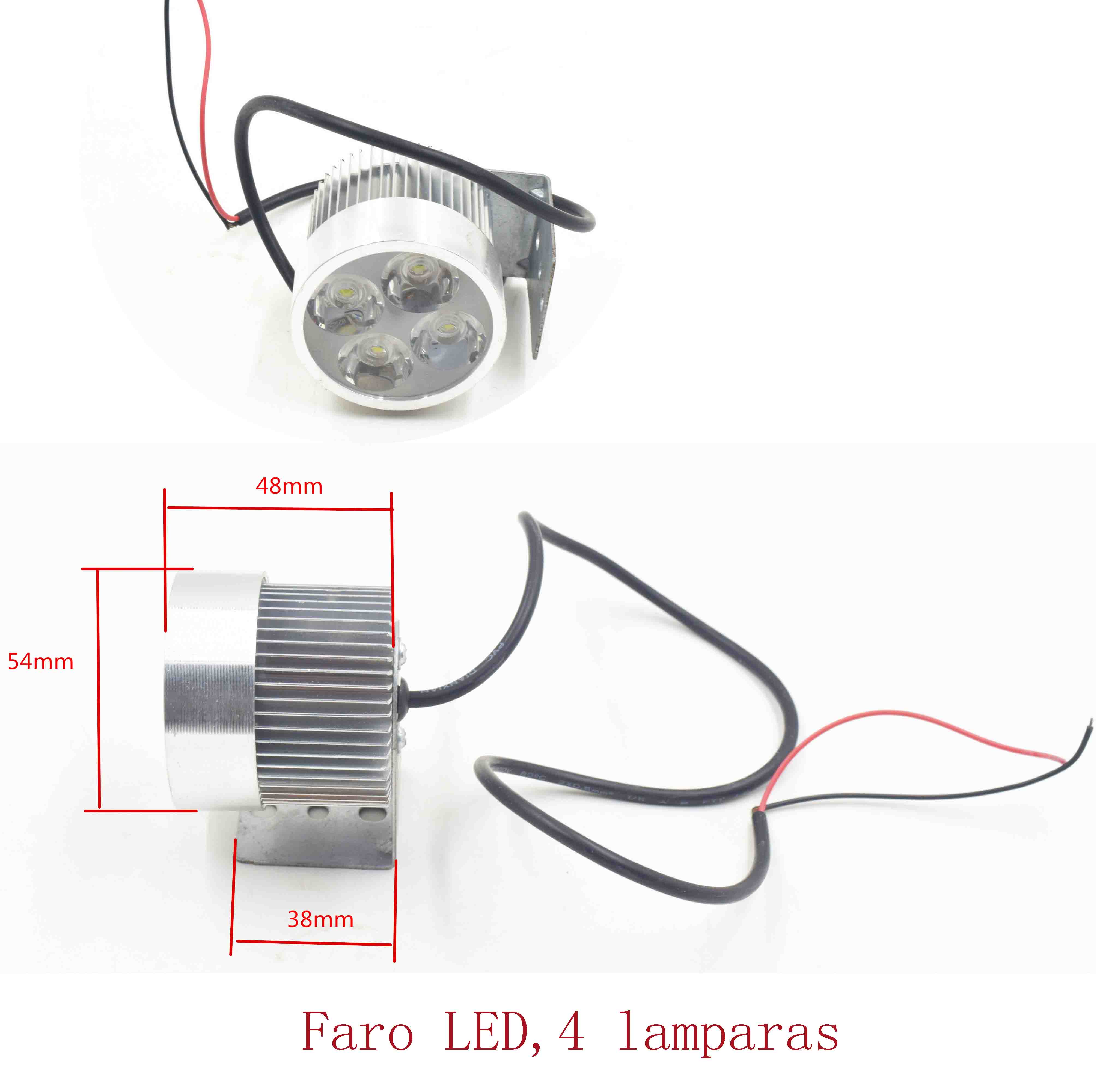 Faro LED,4 lamparas 