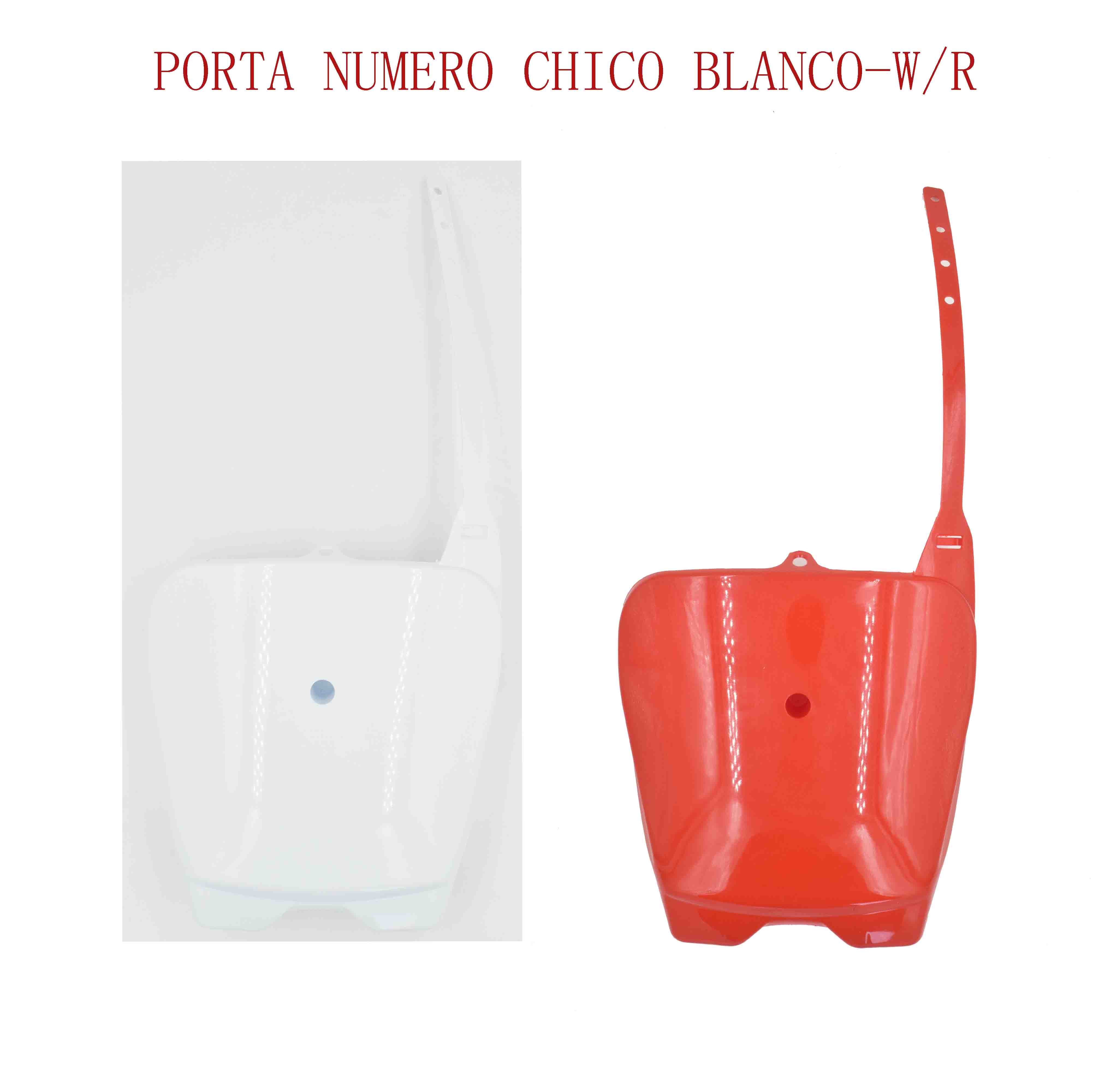 PORTA NUMERO CHICO BLANCO-W-R 
