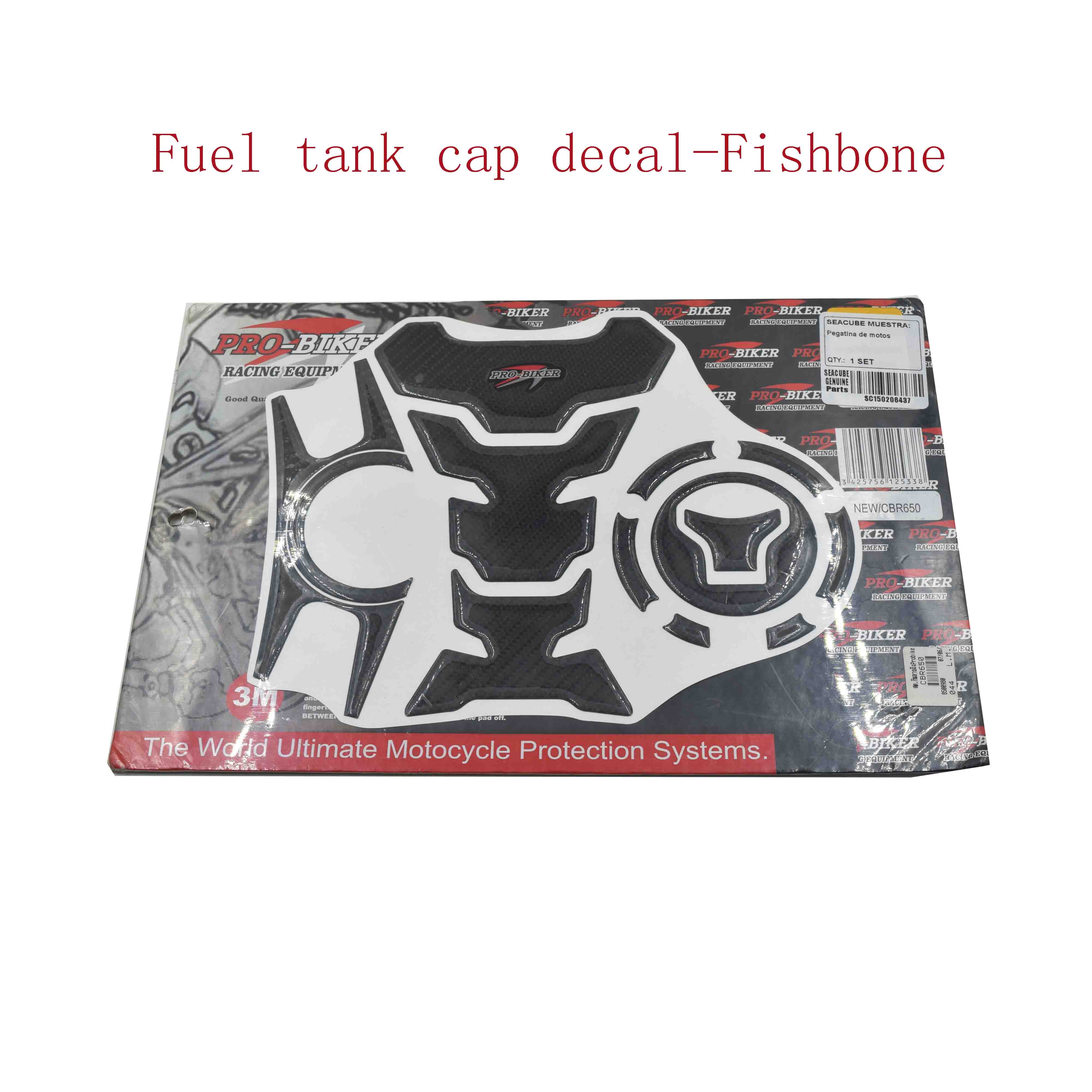 Fuel tank cap decal-fishbone 