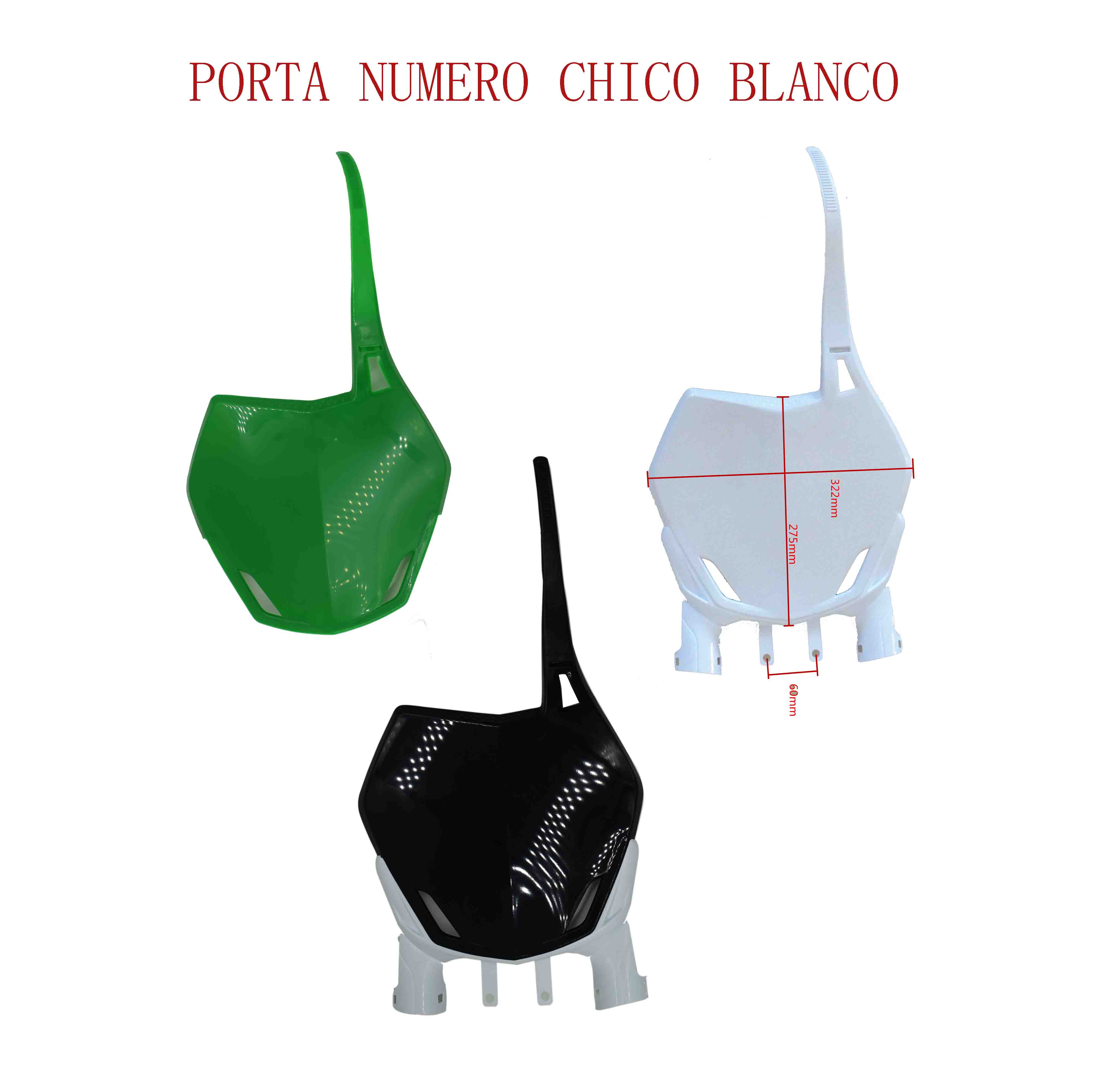 PORTA NUMERO CHICO BLANCO 
