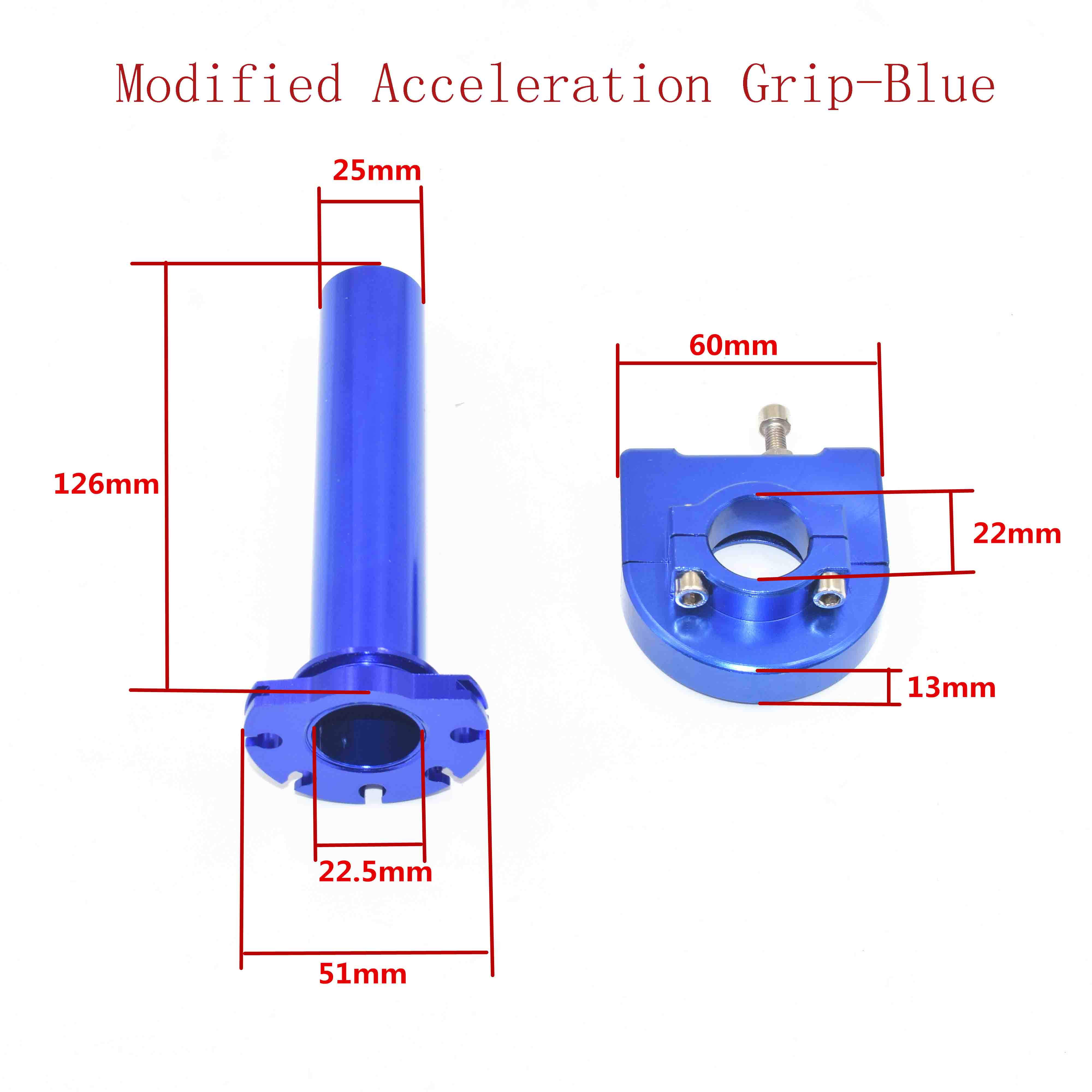 Modified Acceleration Grip-Blue 