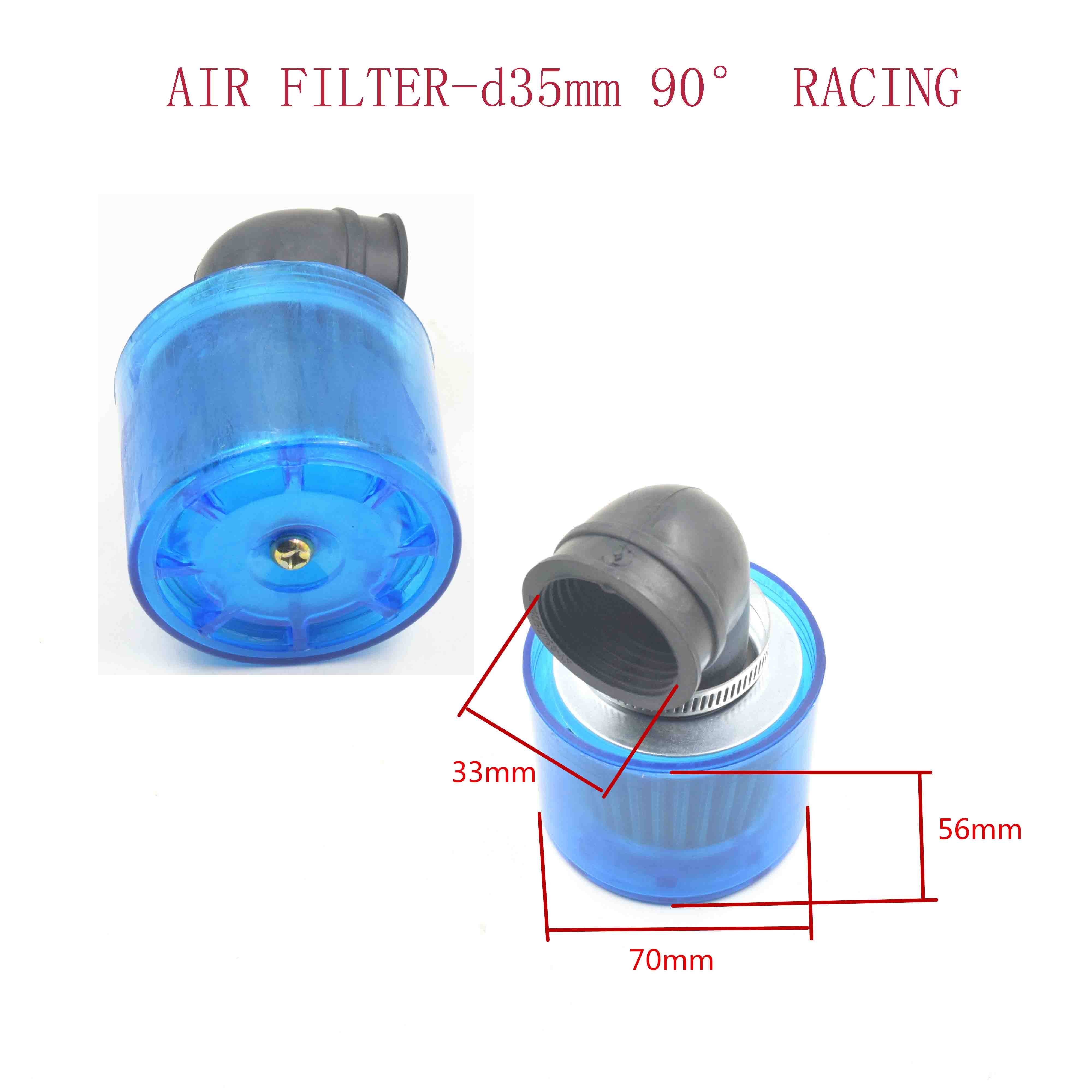 AIR FILTER-d35mm 90° RACING 