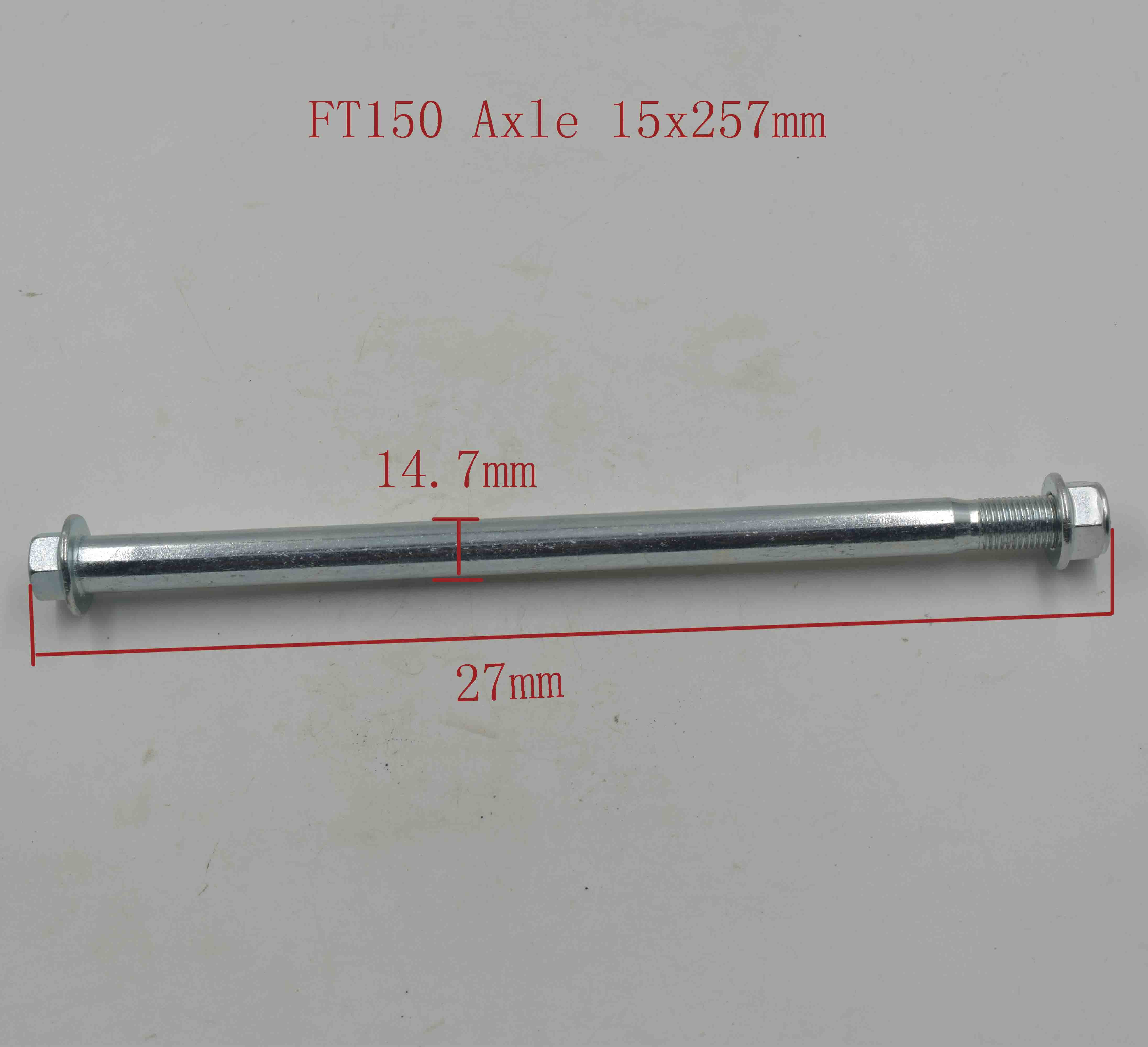 FT150 Axle 15x257mm 