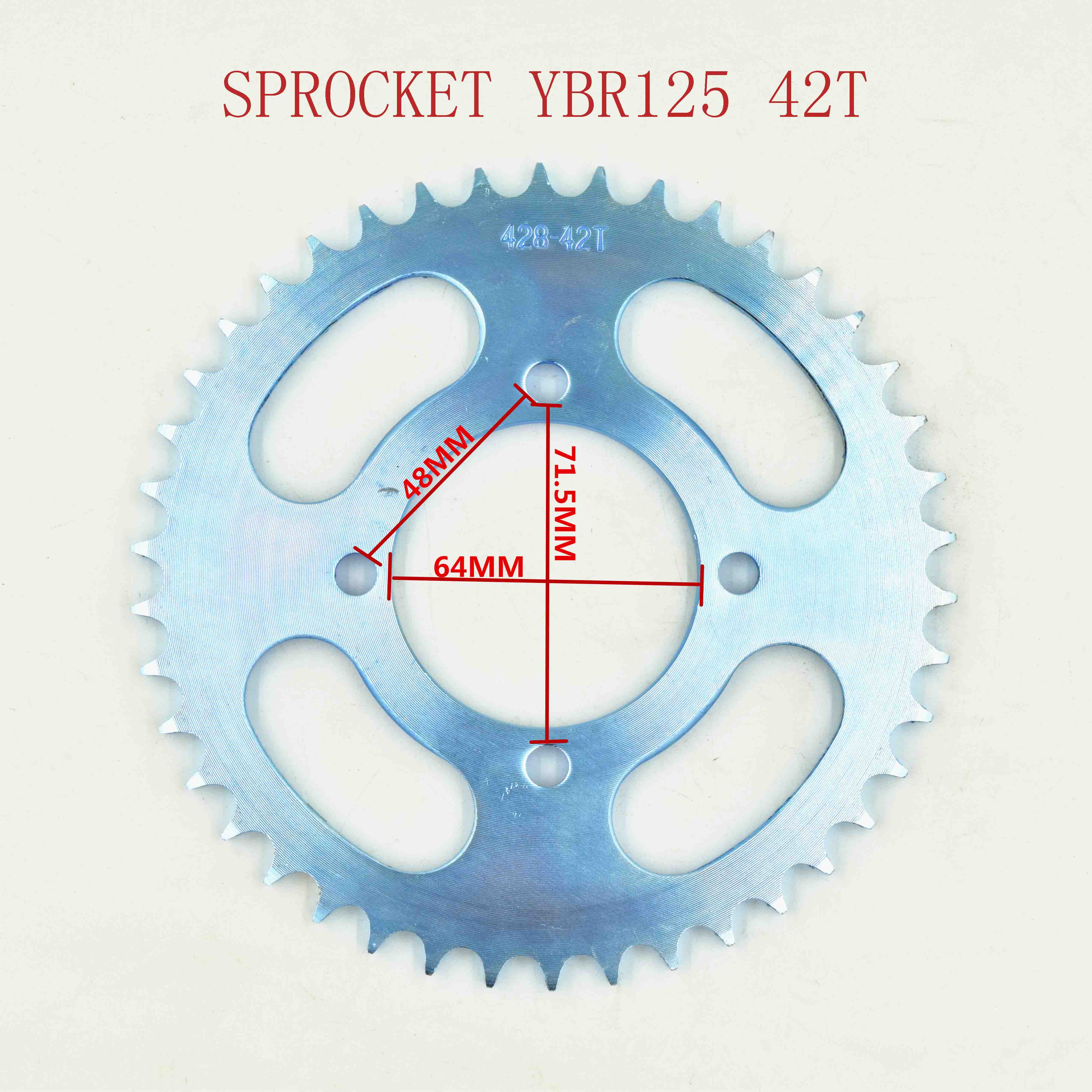SPROCKET YBR125 42T 
