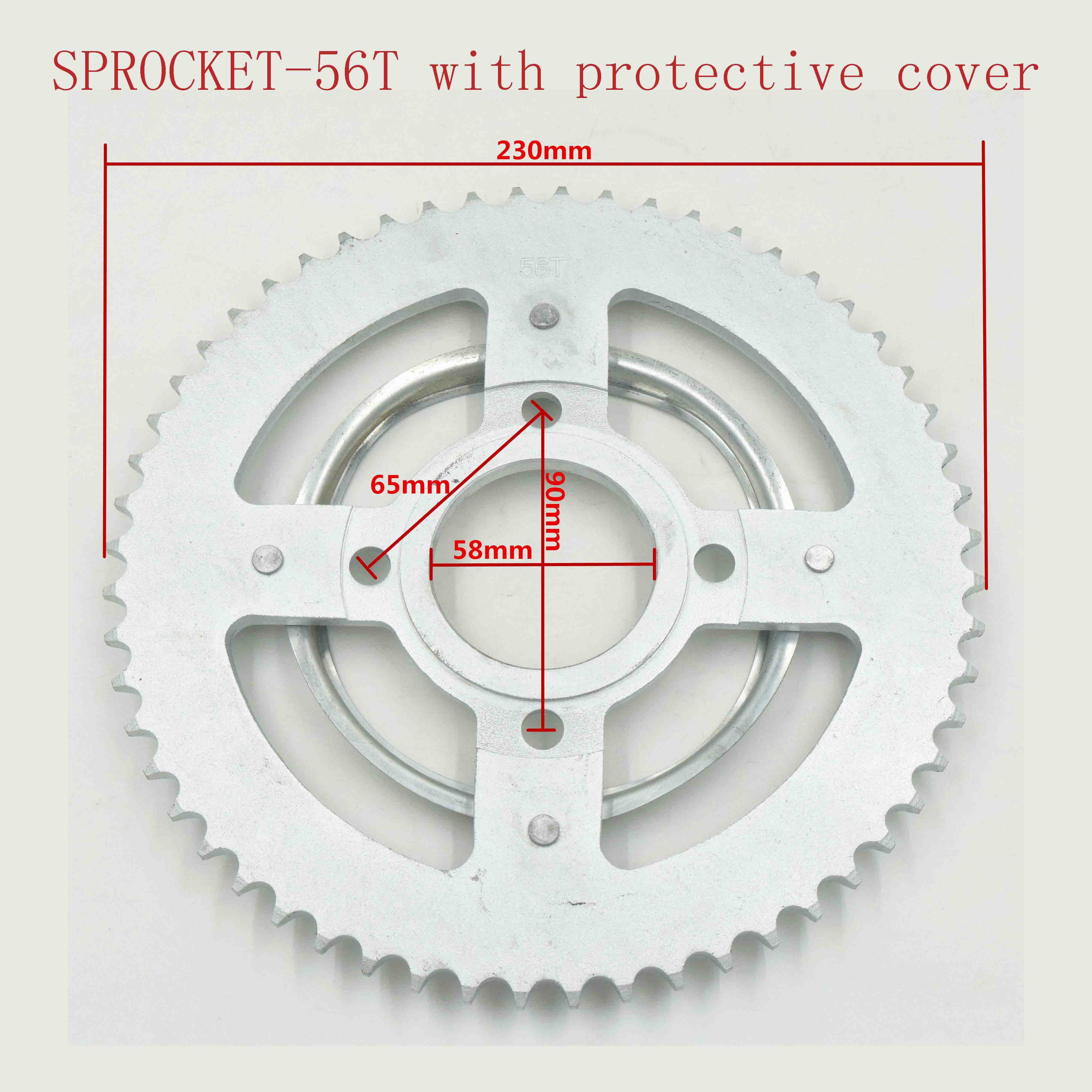 SPROCKET-56T with protective cover 