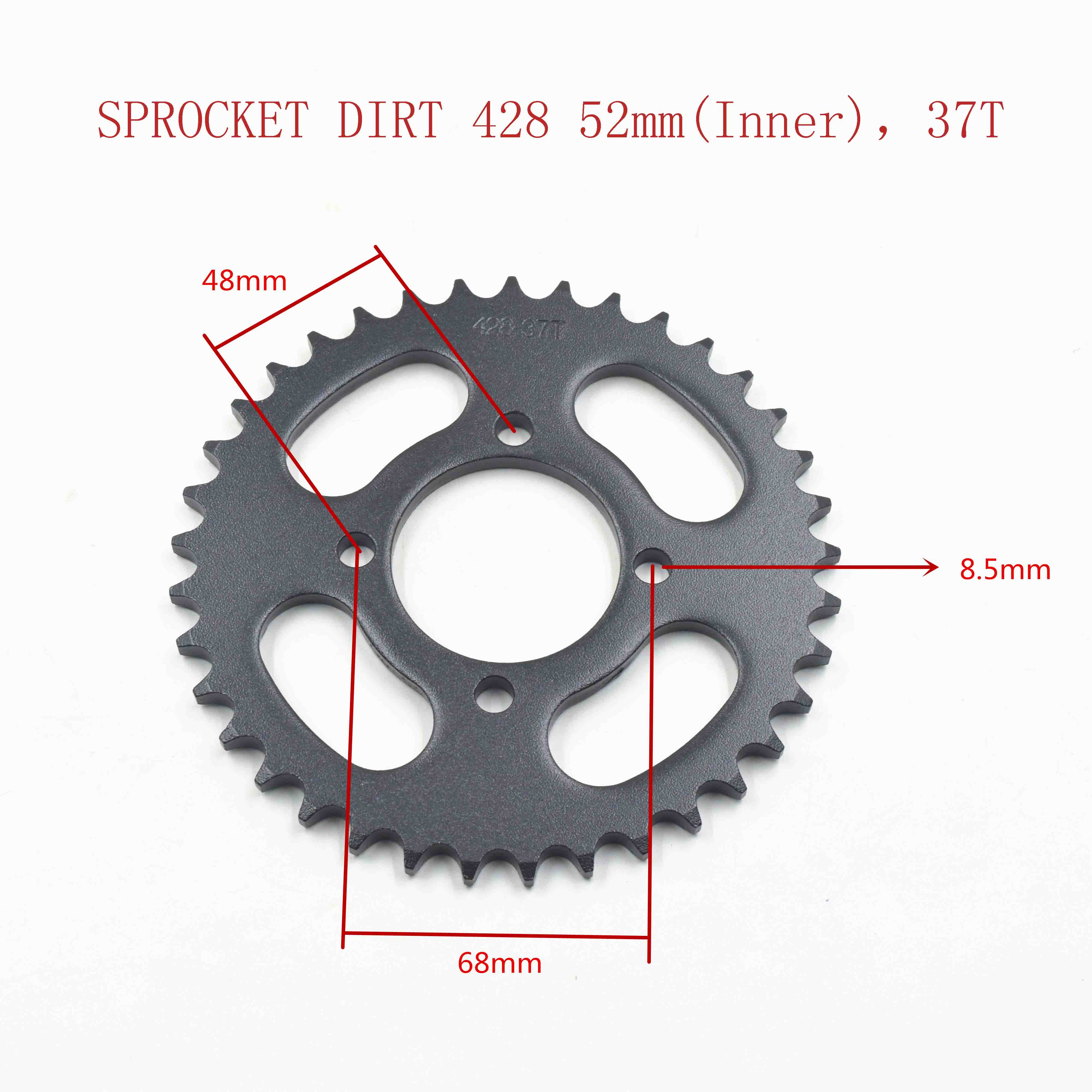 SPROCKET DIRT 428 52mm(Inner)，37T 