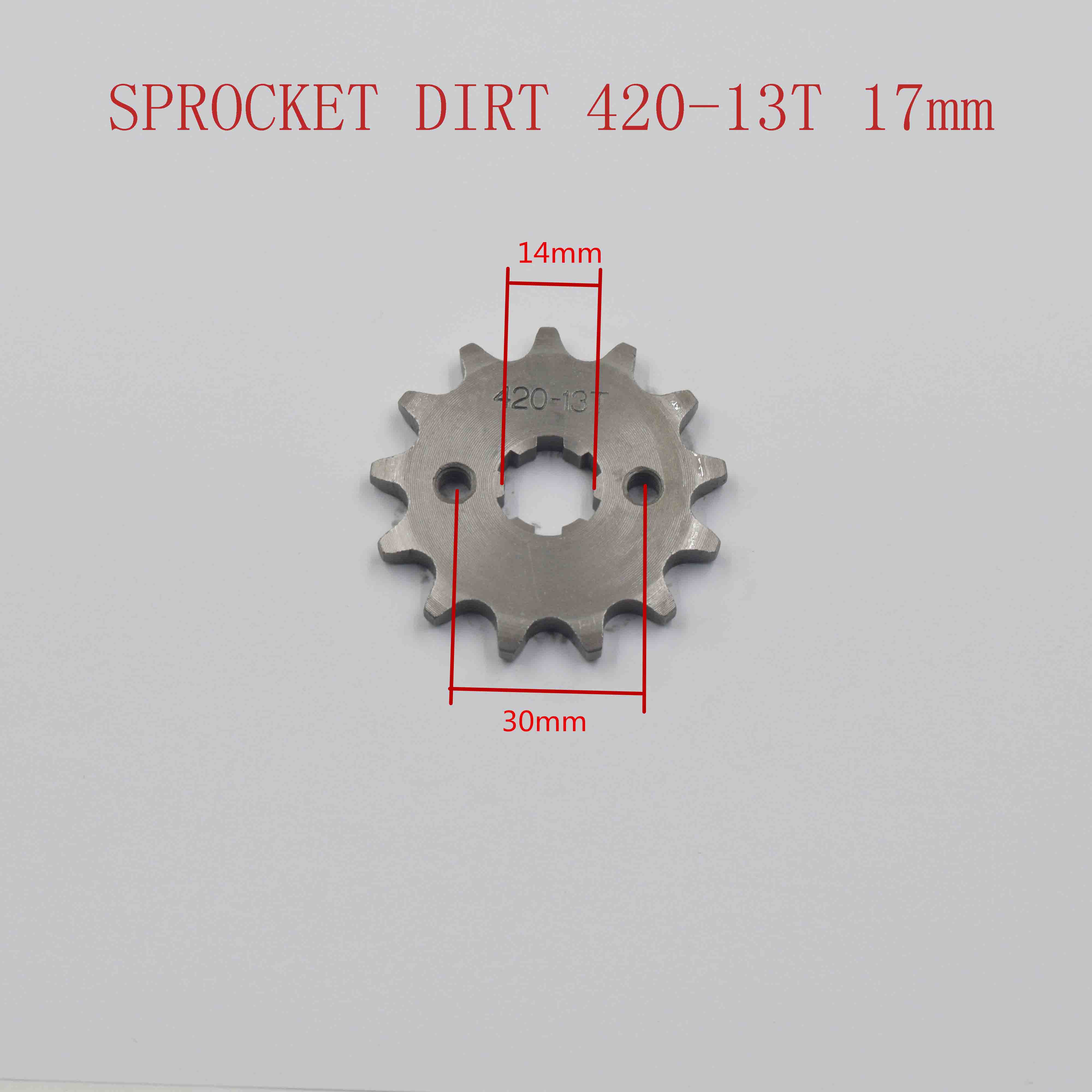 SPROCKET DIRT 420-13T 17mm 