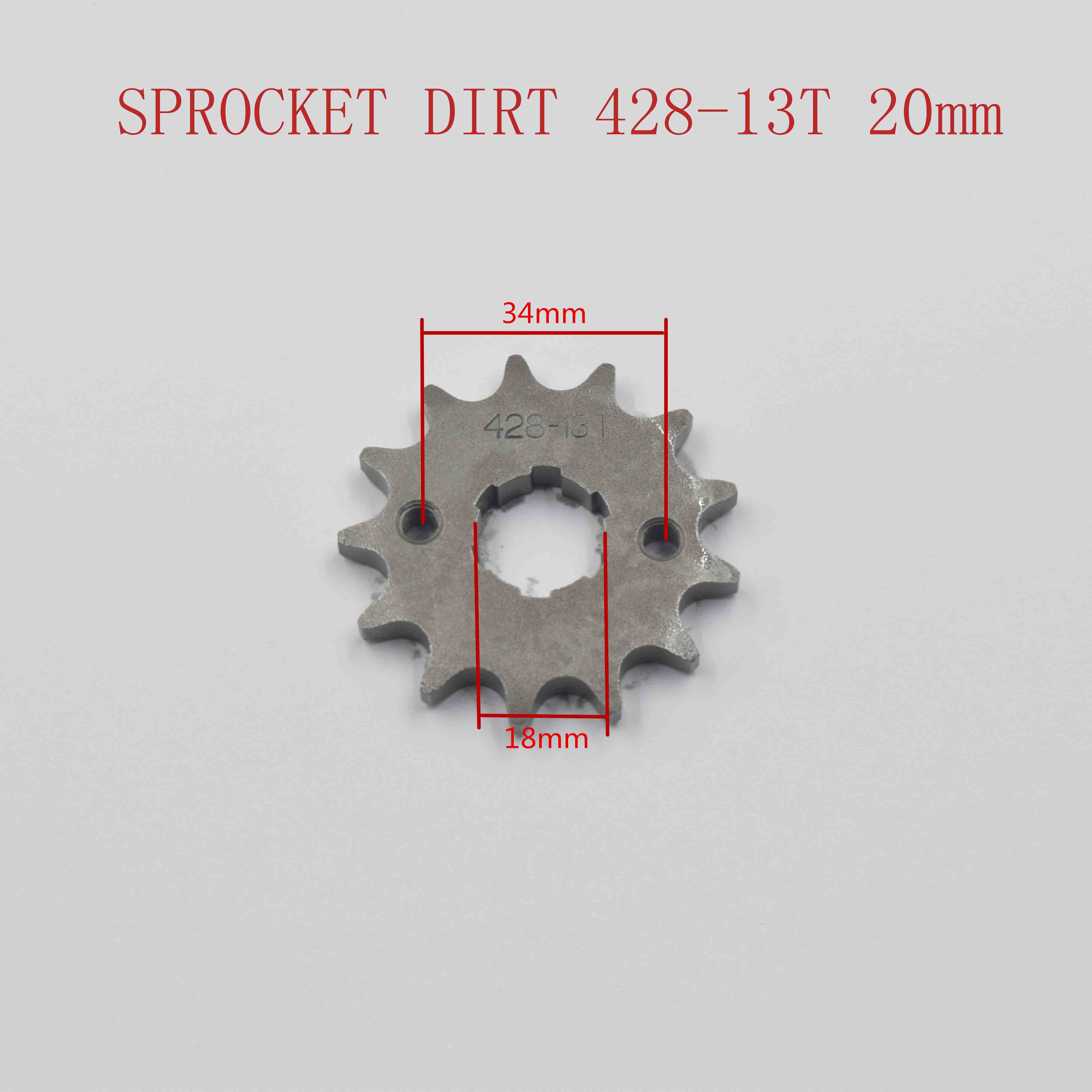 SPROCKET DIRT 428-13T 20mm 