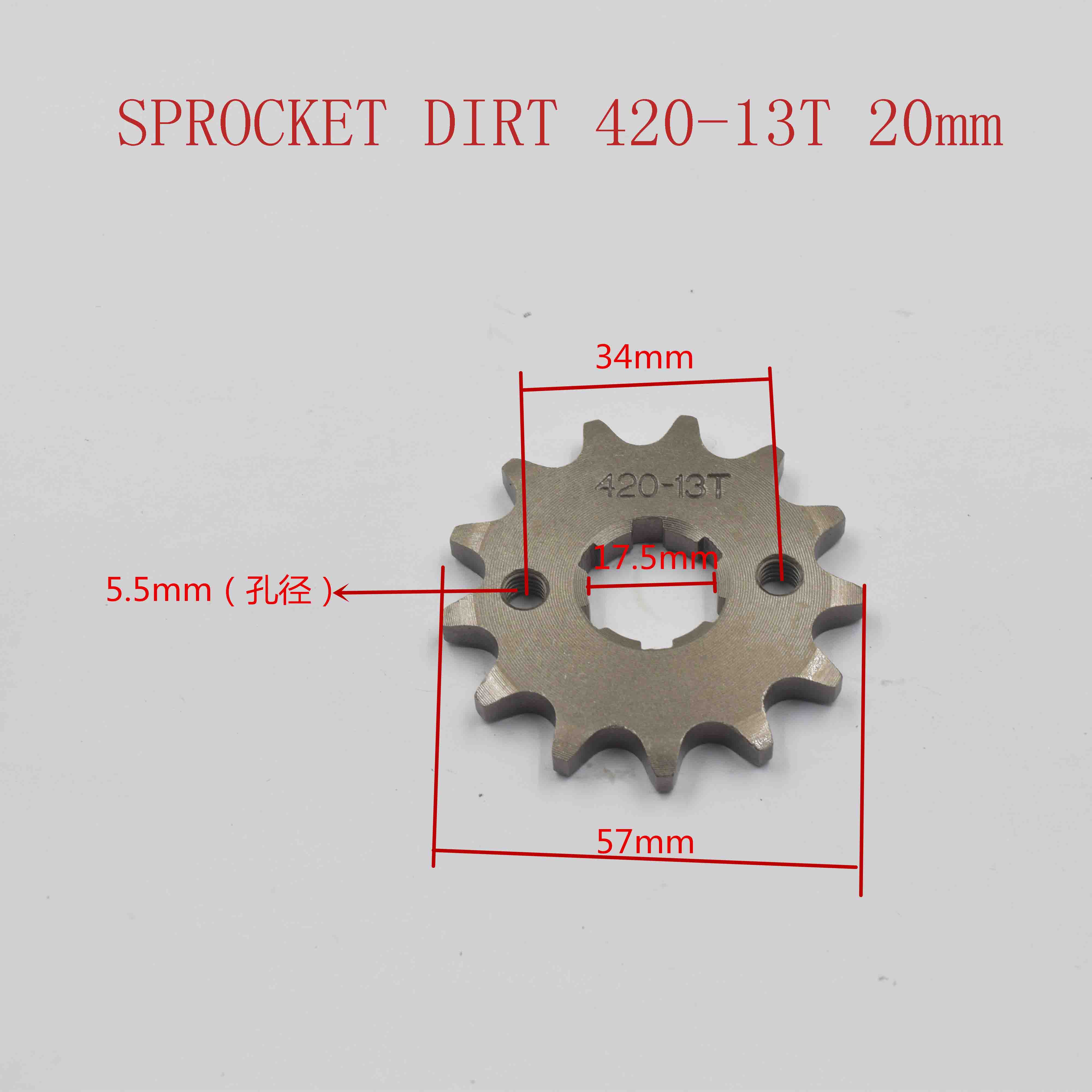 SPROCKET DIRT 420-13T 20mm 