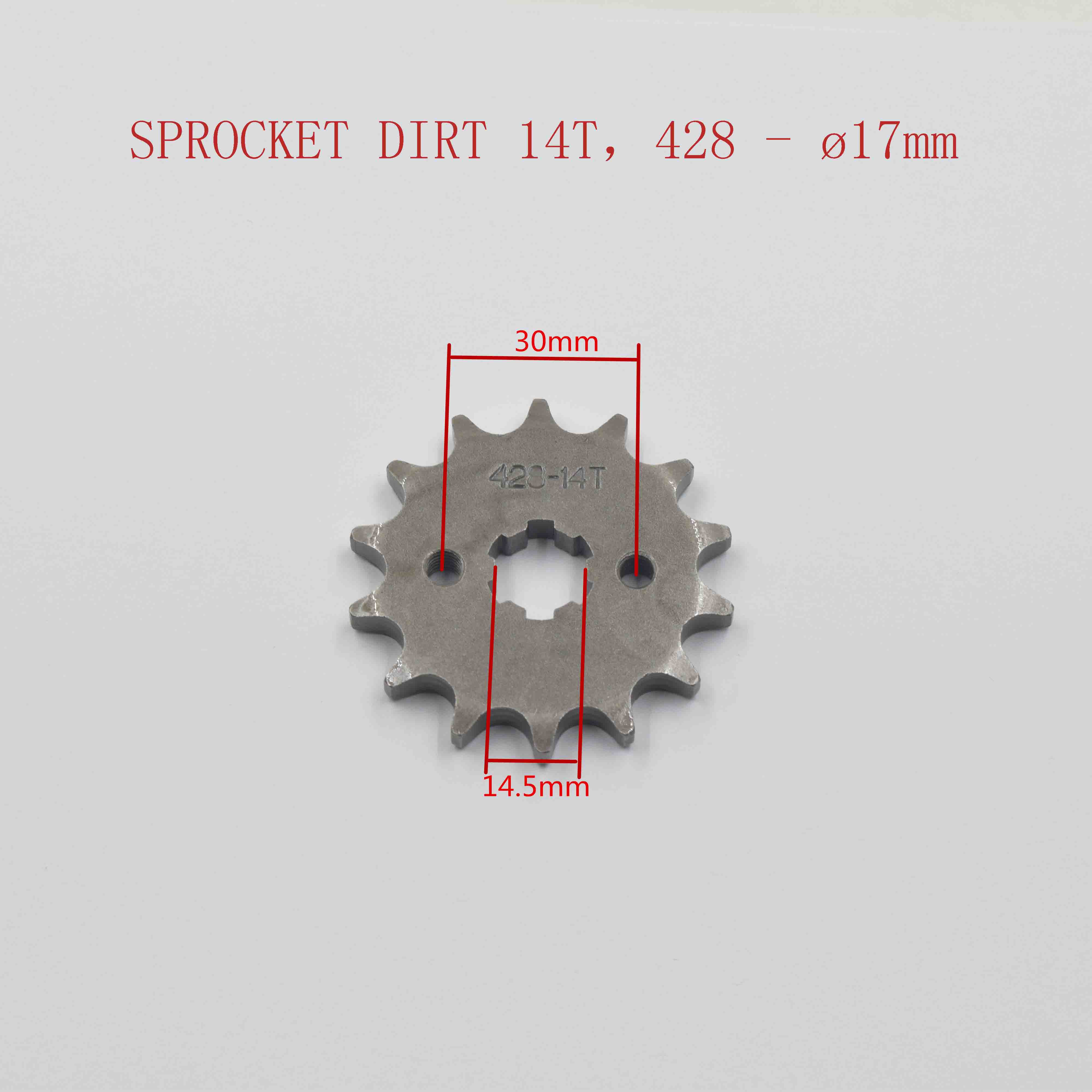 SPROCKET DIRT 14T，428-mm 
