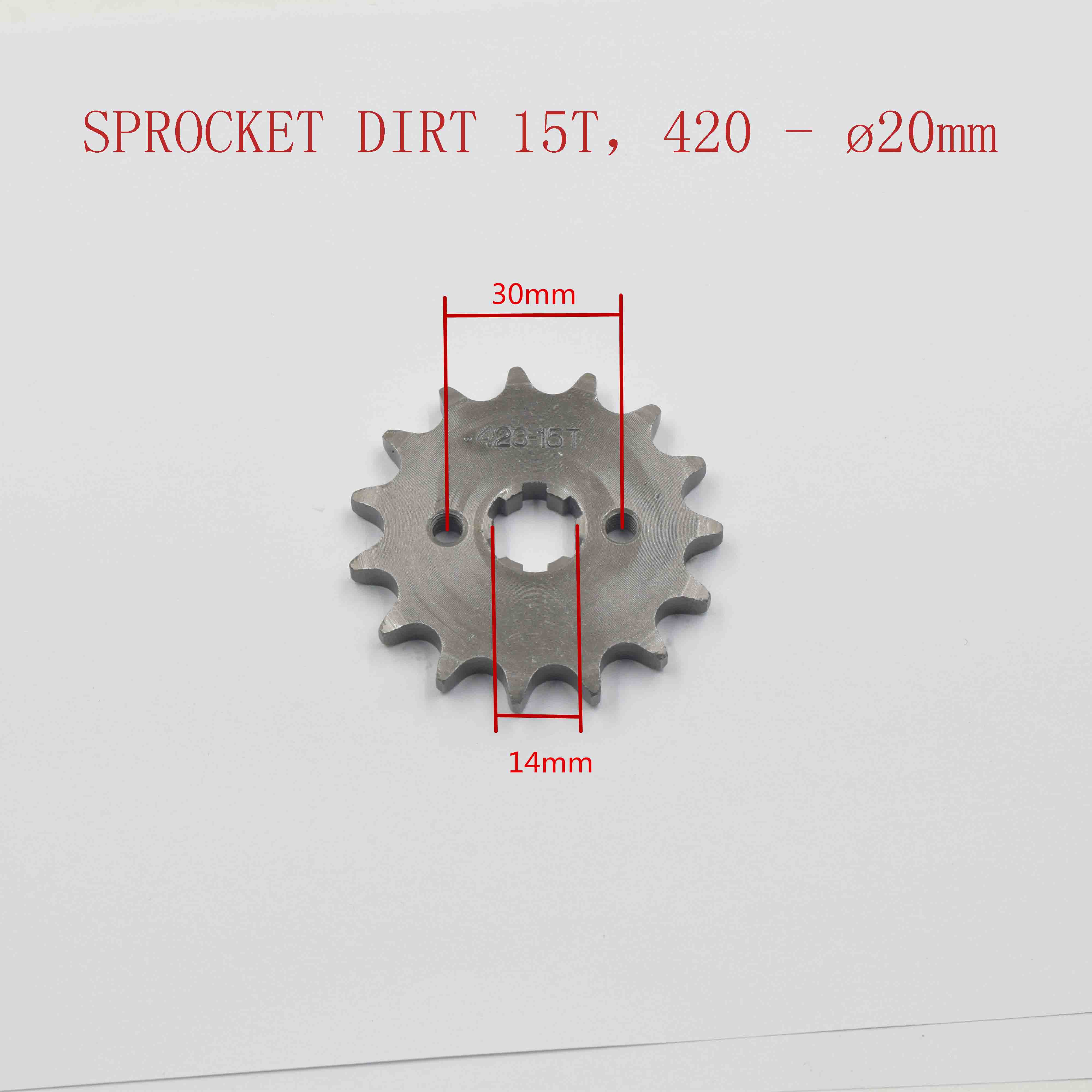 SPROCKET DIRT 15T，420-20mm 