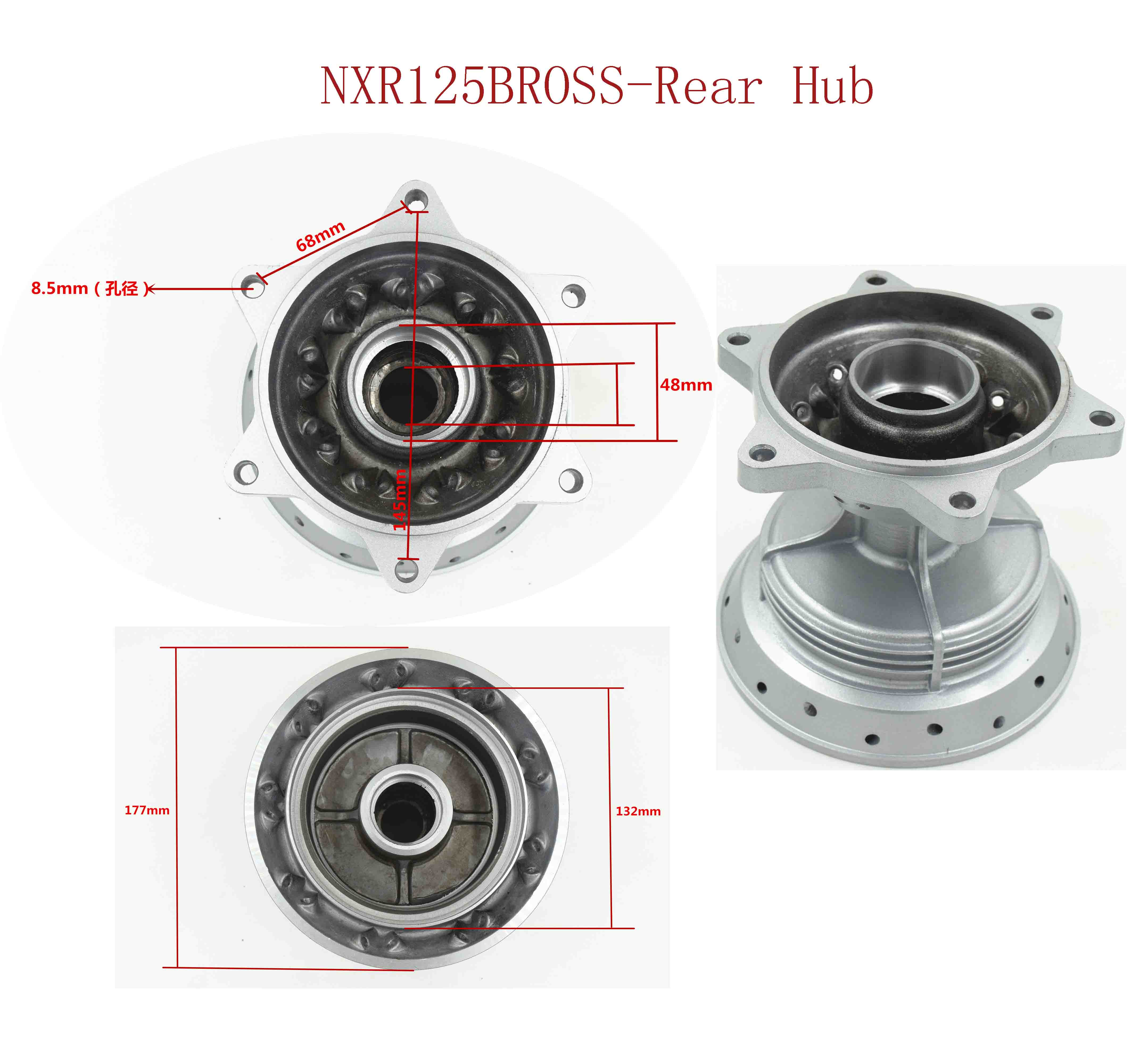 NXR125BROSS-Rear Hub 