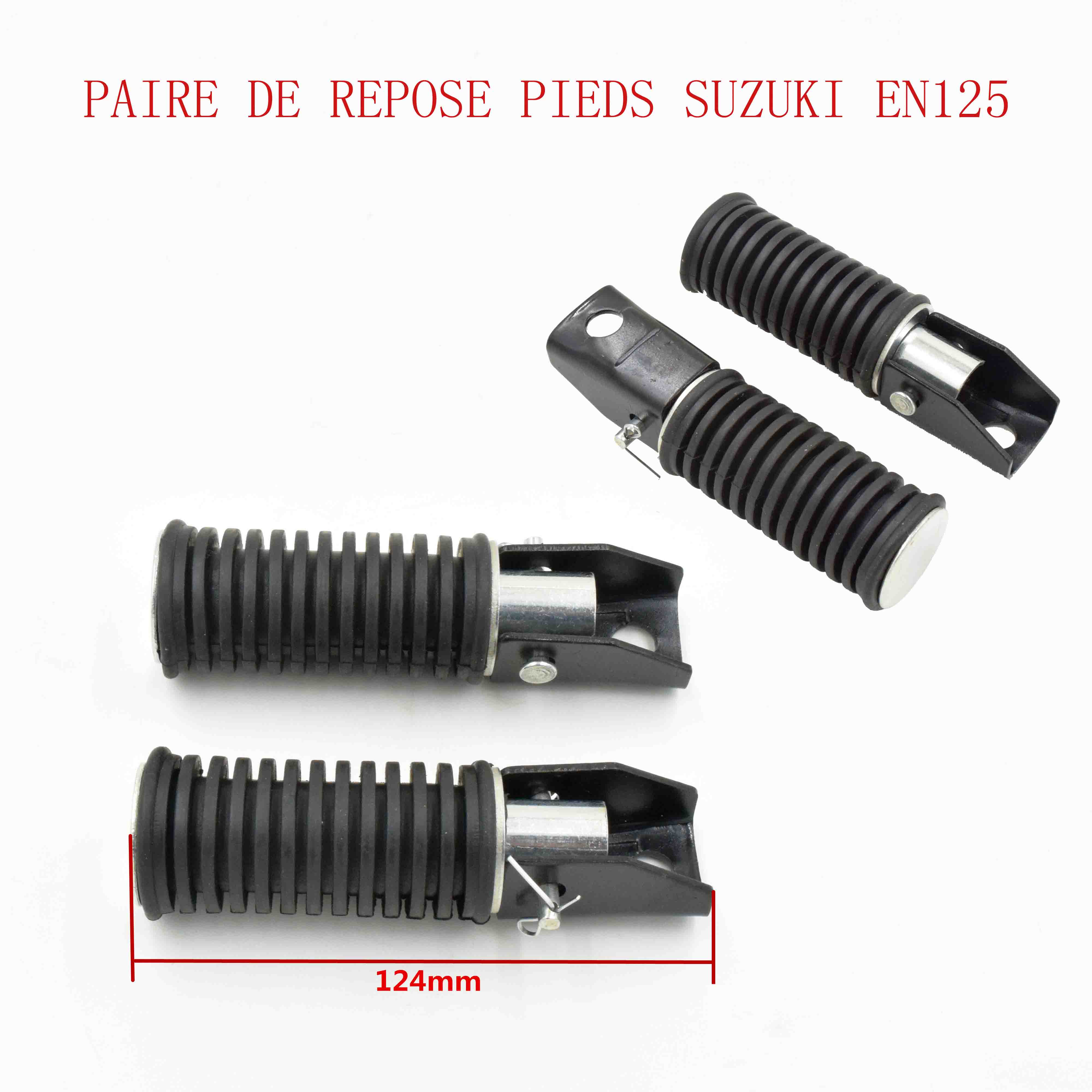 PAIRE DE REPOSE PIEDS SUZUKI EN125 