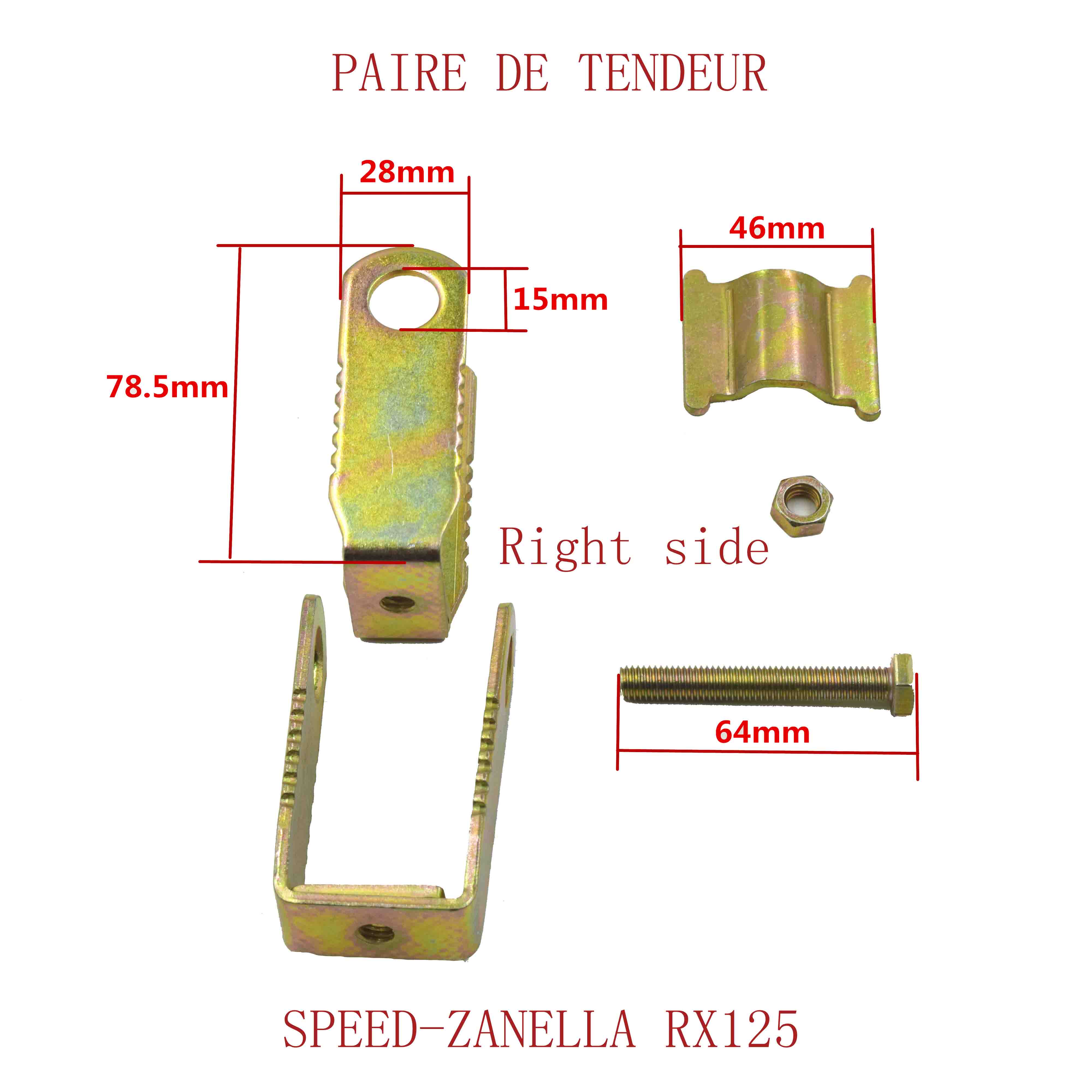 PAIRE DE TENDEUR DE SPEED-ZANELLA RX125 