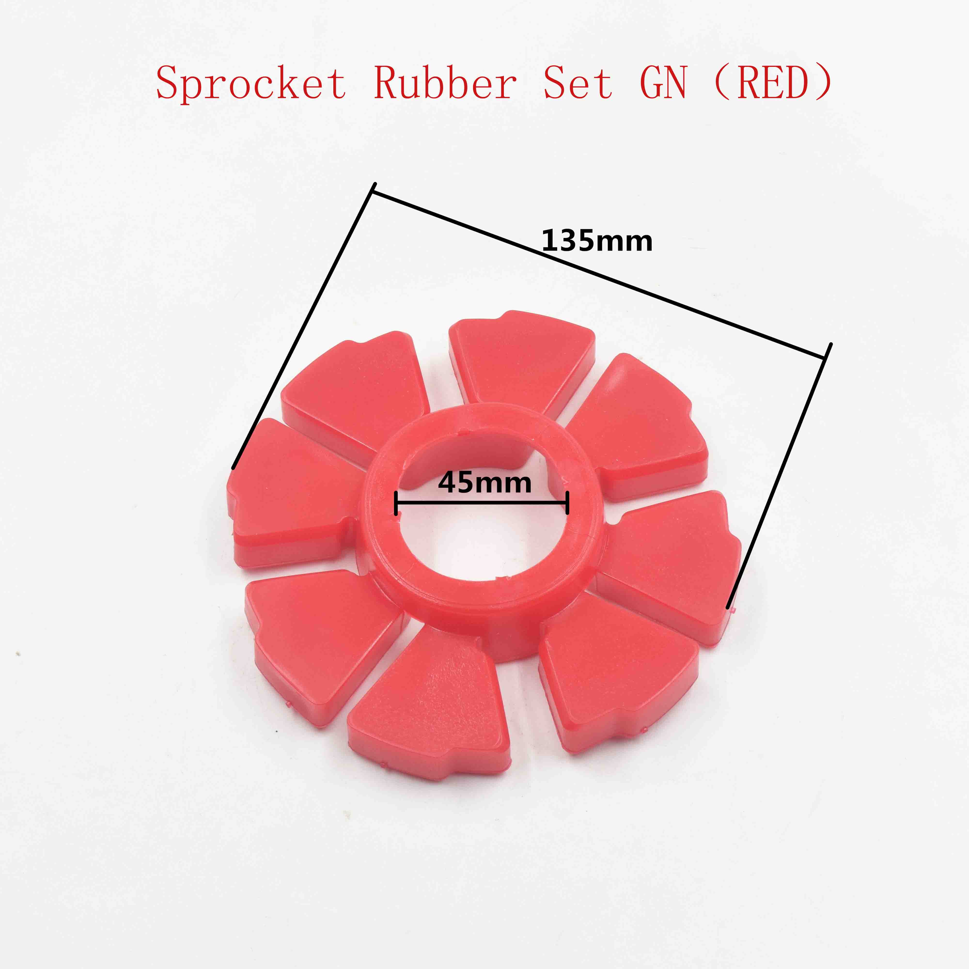 Sprocket Rubber Set GN（RED） 