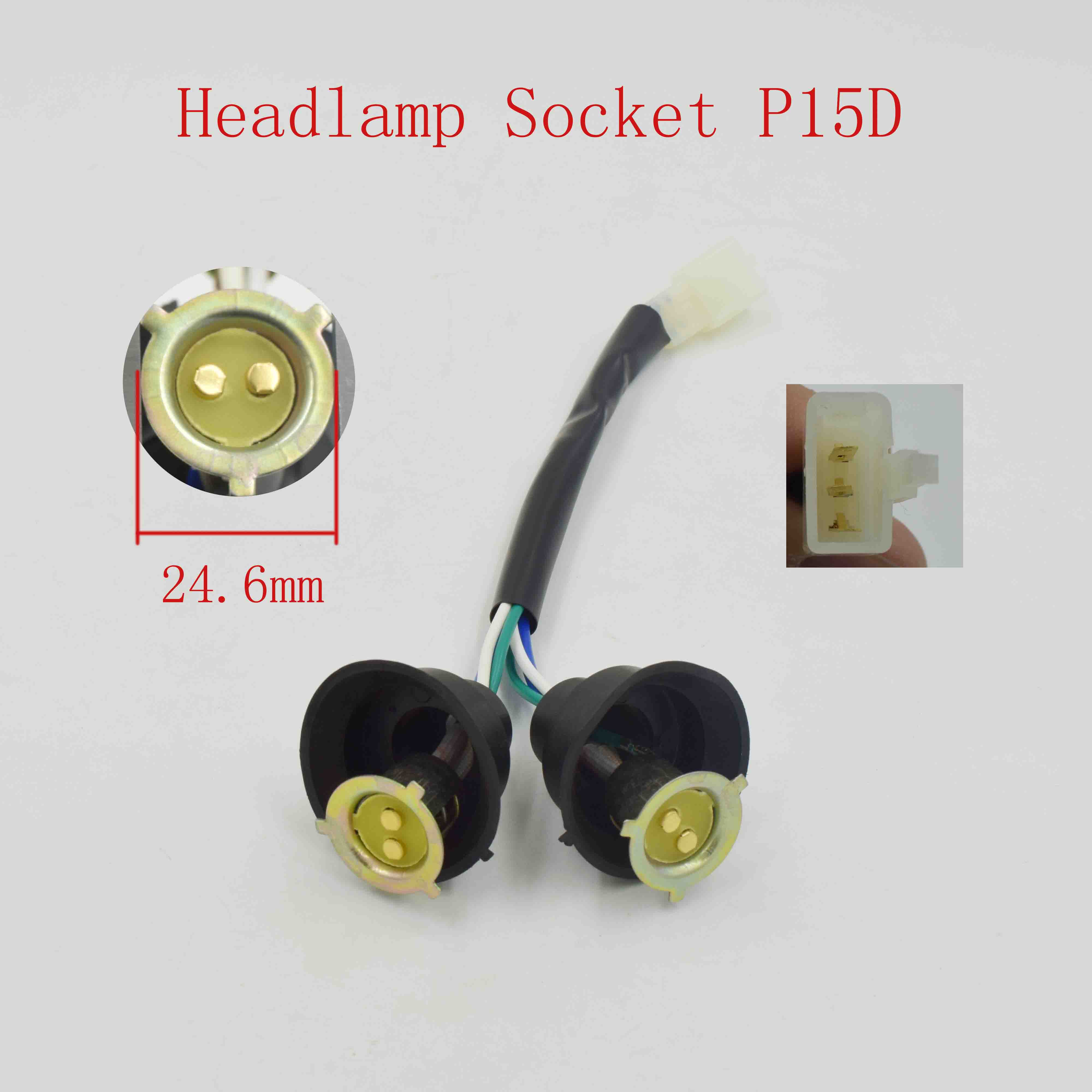 Headlamp Socket P15D 