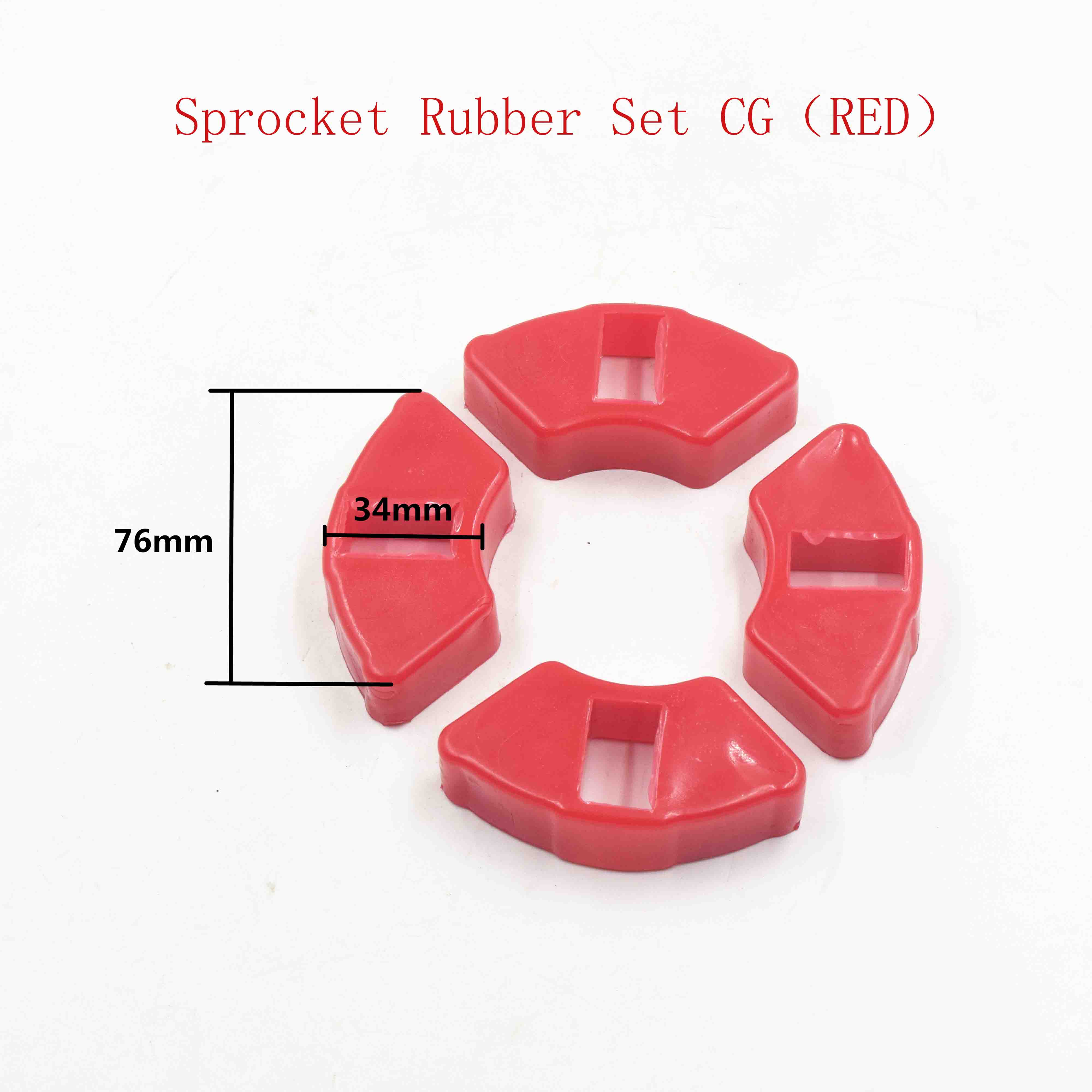 Sprocket Rubber Set CG（RED） 