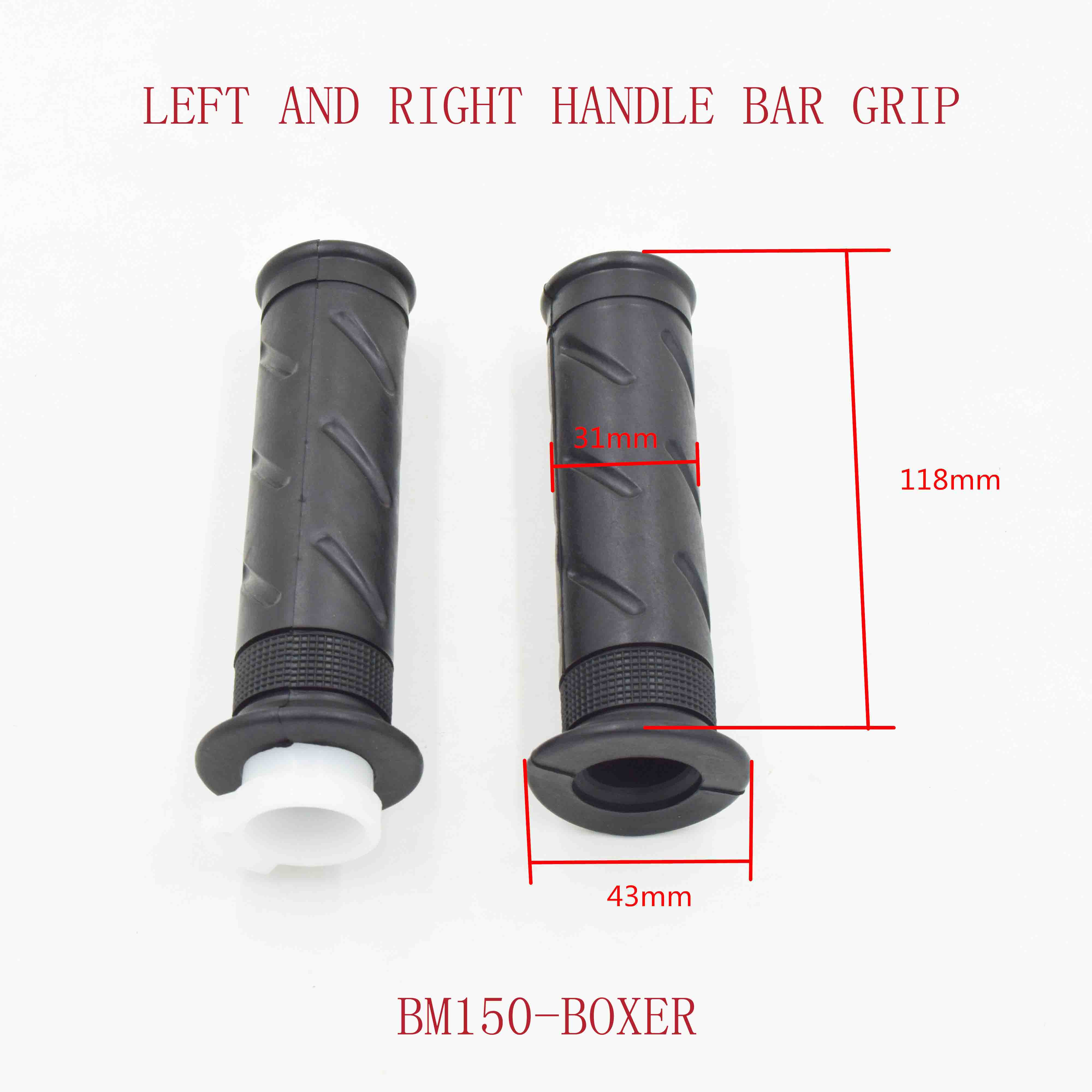 LEFT AND RIGHT HANDLE BAR GRIP BM150-BOXER 