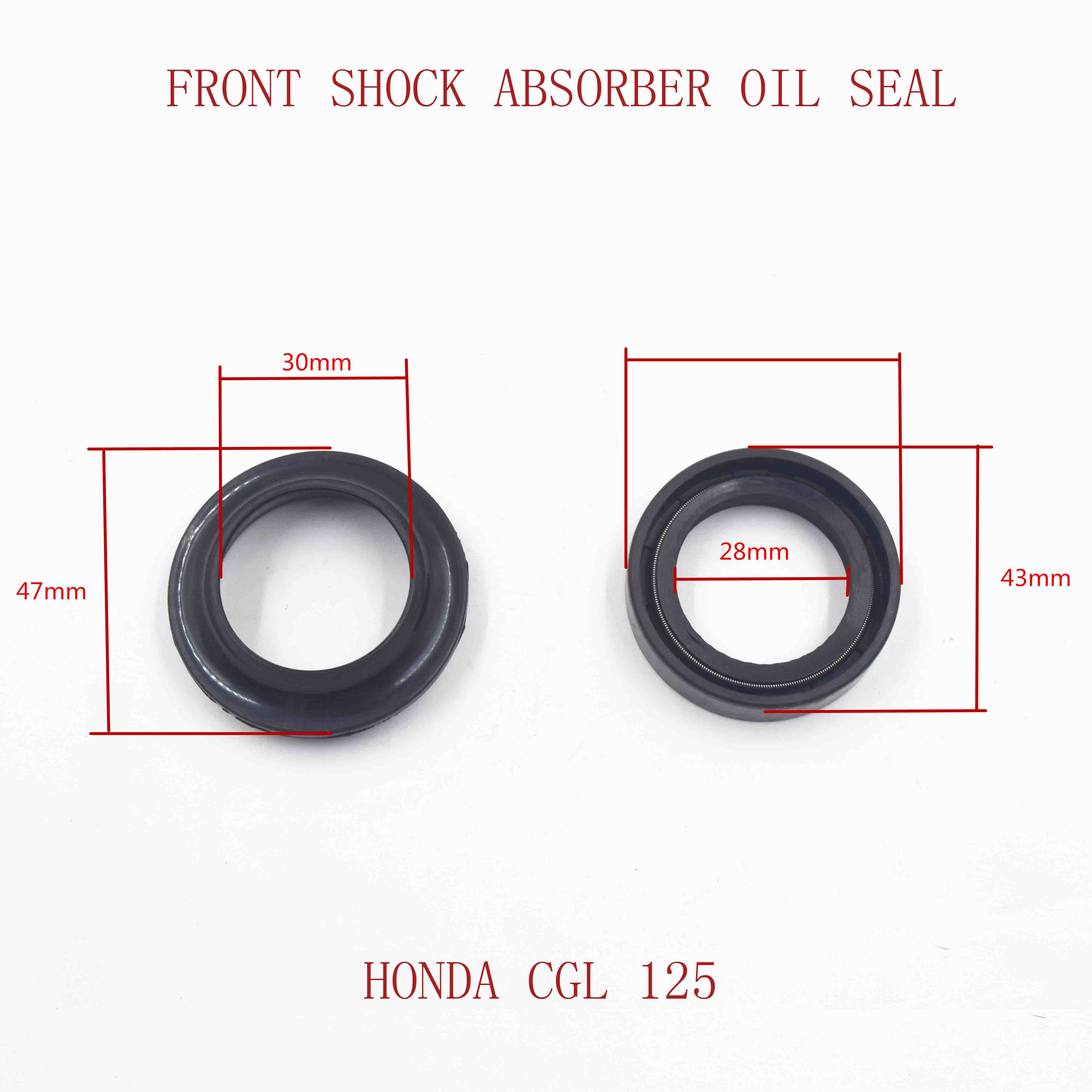 FRONT SHOCK ABSORBER OIL SEAL HONDA CGL 125 