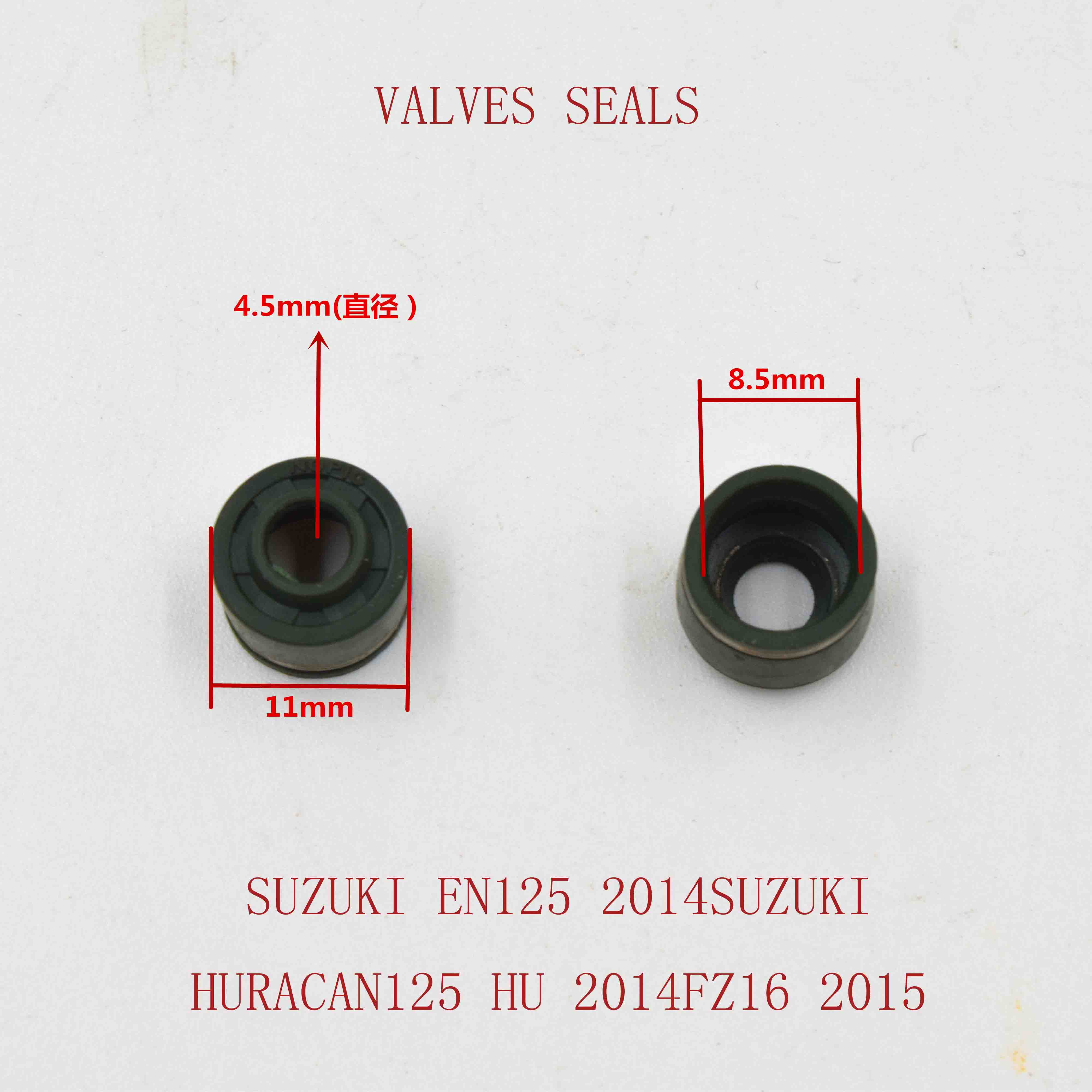 VALVES SEALS SUZUKI EN125 2014SUZUKI HURACAN125 HU 2014FZ16 2015 