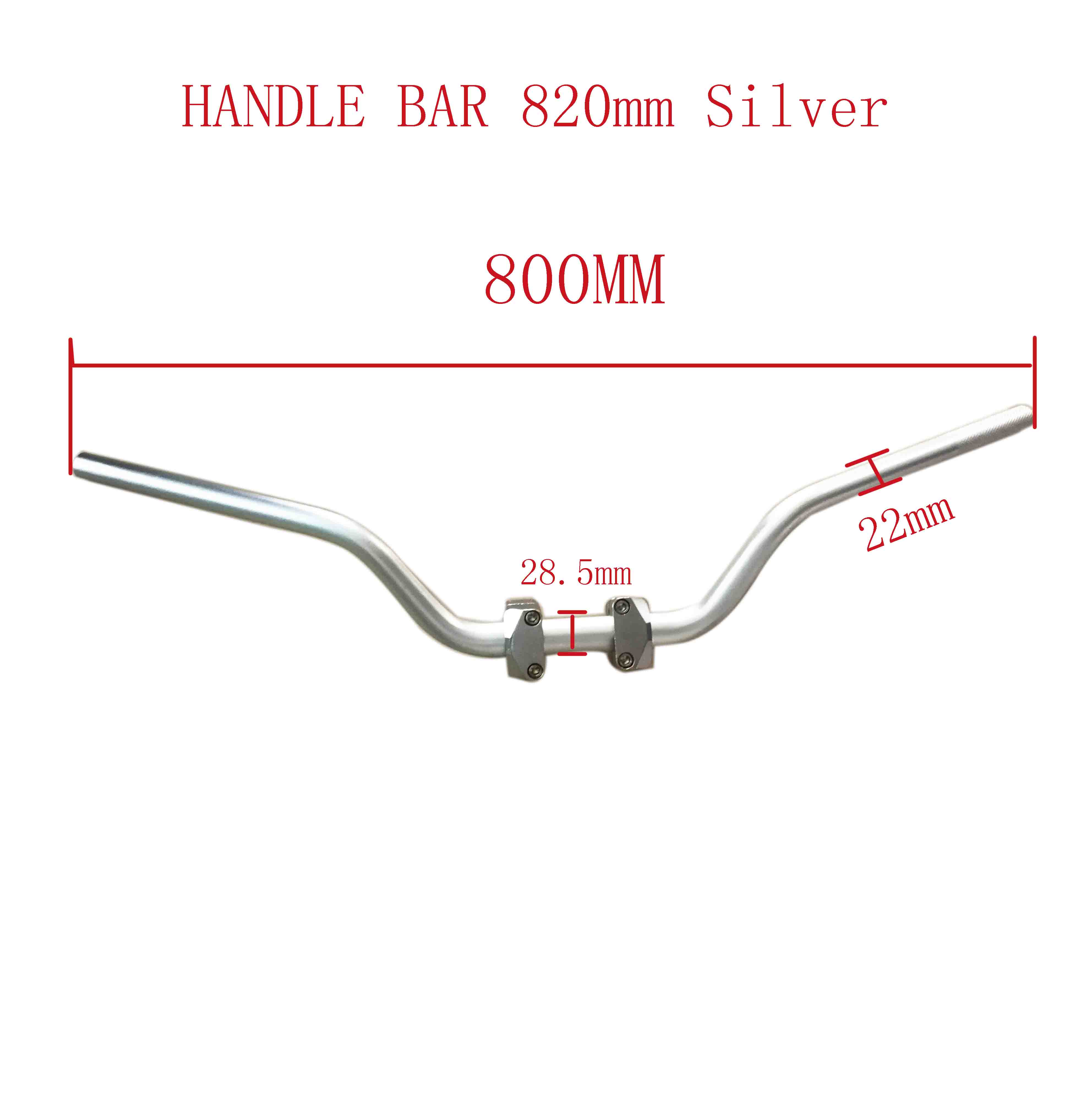 HANDLE BAR 820mm Silver 