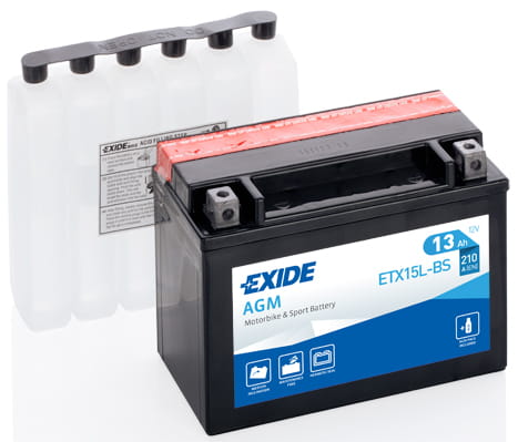 AKUMULATOR EXIDE YTX15L-BS / ETX15L-BS 13Ah AGM 