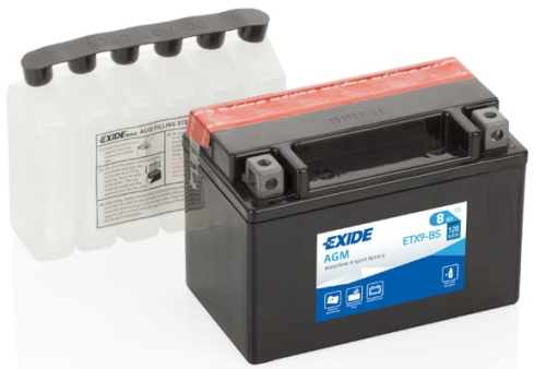 AKUMULATOR EXIDE YTX9-BS / ETX9-BS 8Ah AGM 