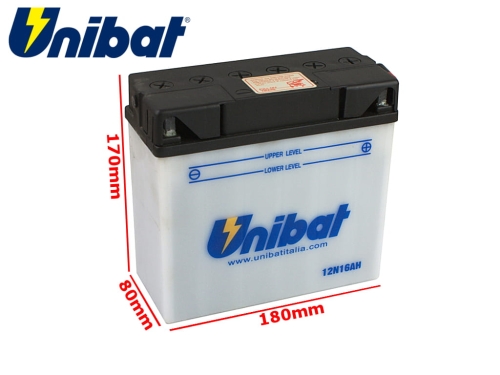 AKUMULATOR UNIBAT 12N16-AH P+ 16Ah 