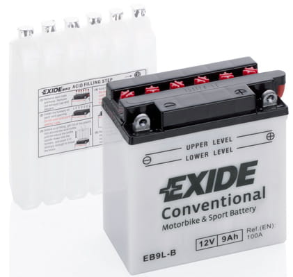 AKUMULATOR EXIDE YB9L-B / EB9L-B 9Ah 