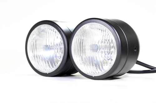 LAMPA PRZÓD FTC-1003 PODWÓJNA CZARNA 