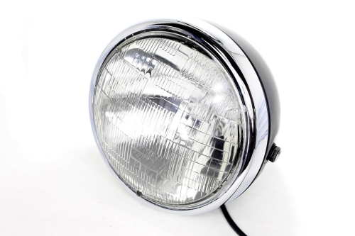 LAMPA PRZÓD FTC-1015 BLACK RAMKA CHROM 