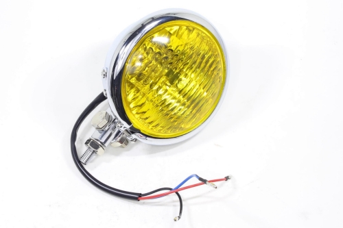 LAMPA PRZÓD FTC-1030 CHROM KLOSZ ŻÓŁTY 