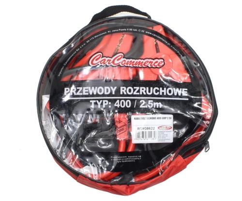PRZEWODY ROZRUCHOWE 400 AMP 2.5M 