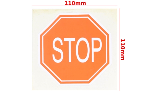 NAKLEJKA ZNAK STOP KAT-D 