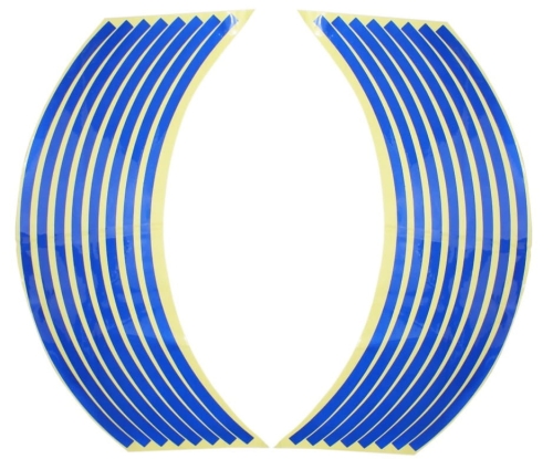 NAKLEJKI ODBLASKOWE NA OBRĘCZE KÓŁ NIEBIESKIE OX 
