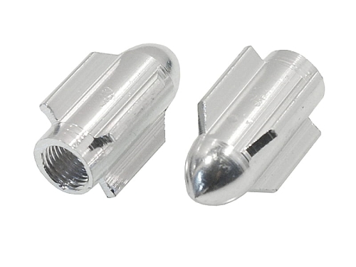 NAKRĘTKA WENTYLKA RAKIETA SREBRNA KPL.(2szt.) 