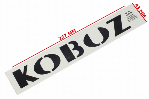 NAKLEJKA WSK KOBUZ CZARNA 