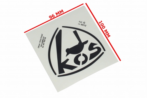 NAKLEJKA WSK KOS CZARNA 