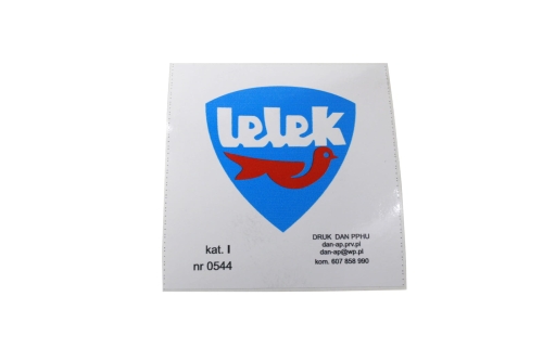 NAKLEJKA WSK LELEK 85x95mm KAT I 0544 