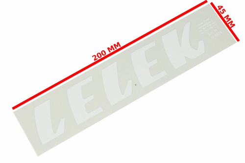 NAKLEJKA WSK LELEK BIAŁA 