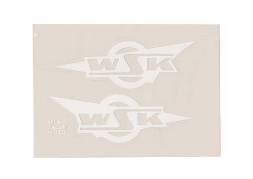 NAKLEJKA WSK SREBRNA KPL. 120x85mm 